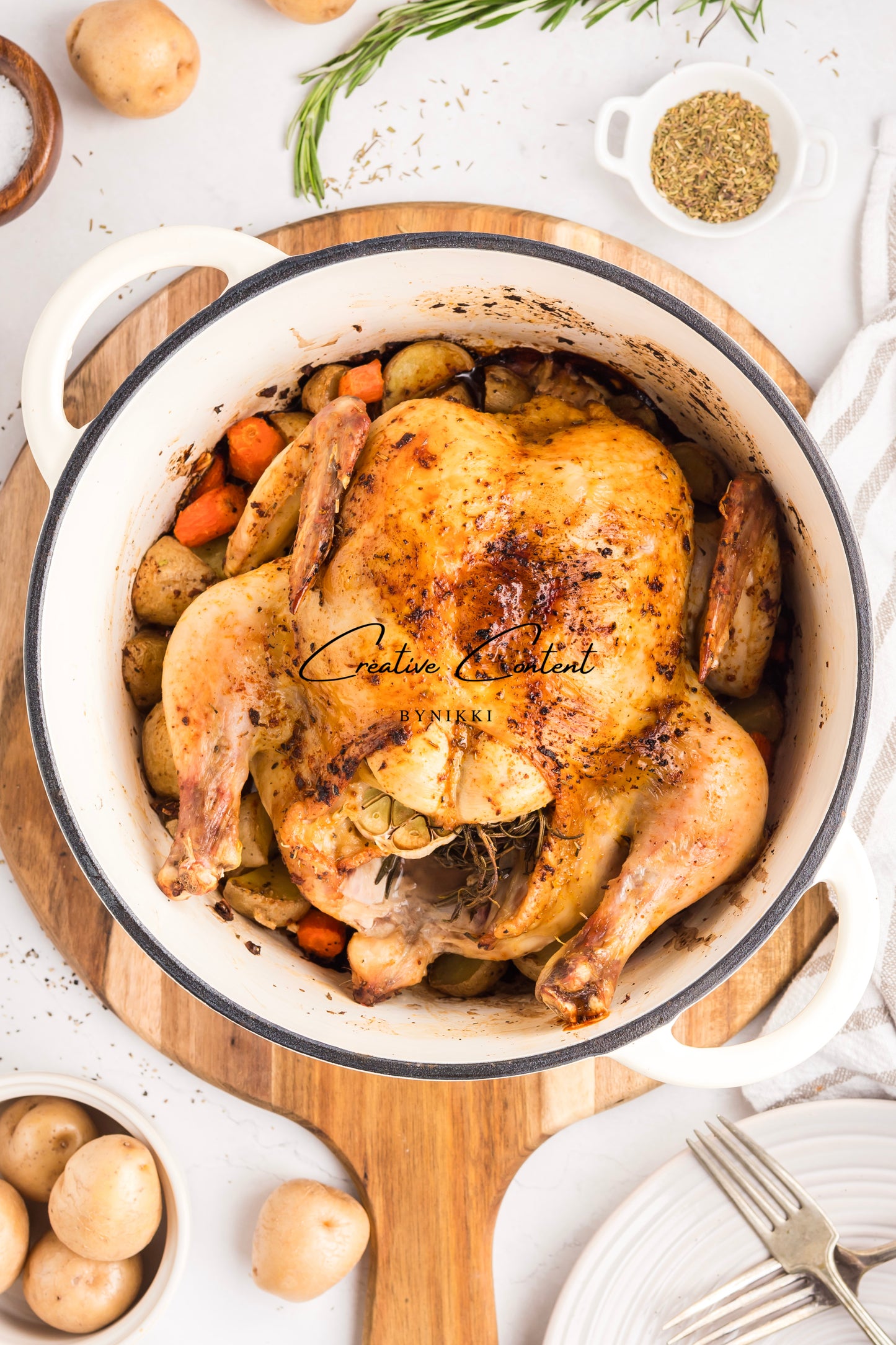 Roasted Chicken in a Dutch Oven  - Exclusive