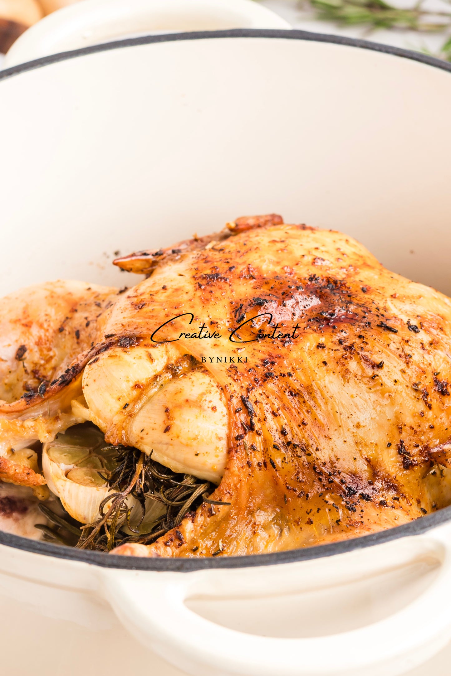 Roasted Chicken in a Dutch Oven  - Exclusive