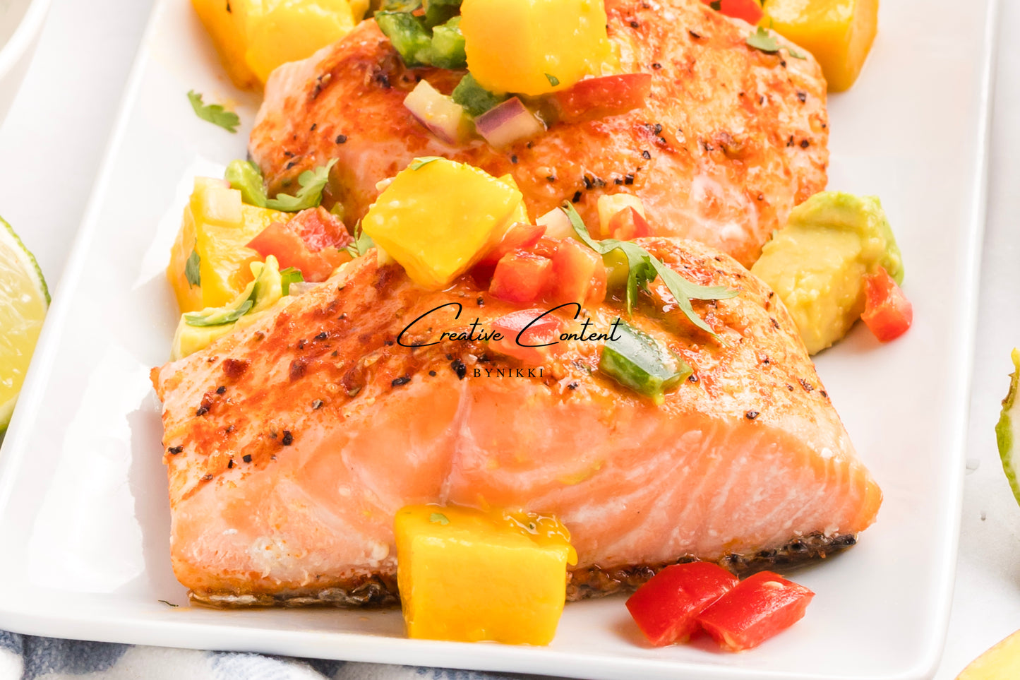 Salmon Salsa Mango + Coconut Rice - Exclusive (2 recipes)