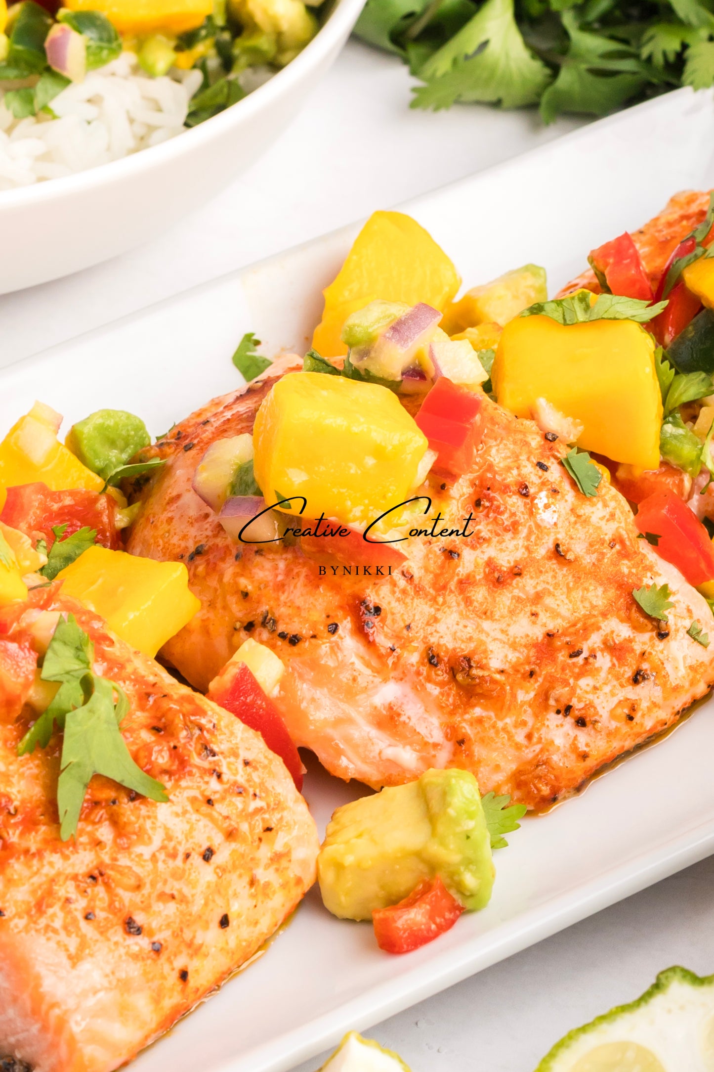 Salmon Salsa Mango + Coconut Rice - Exclusive (2 recipes)