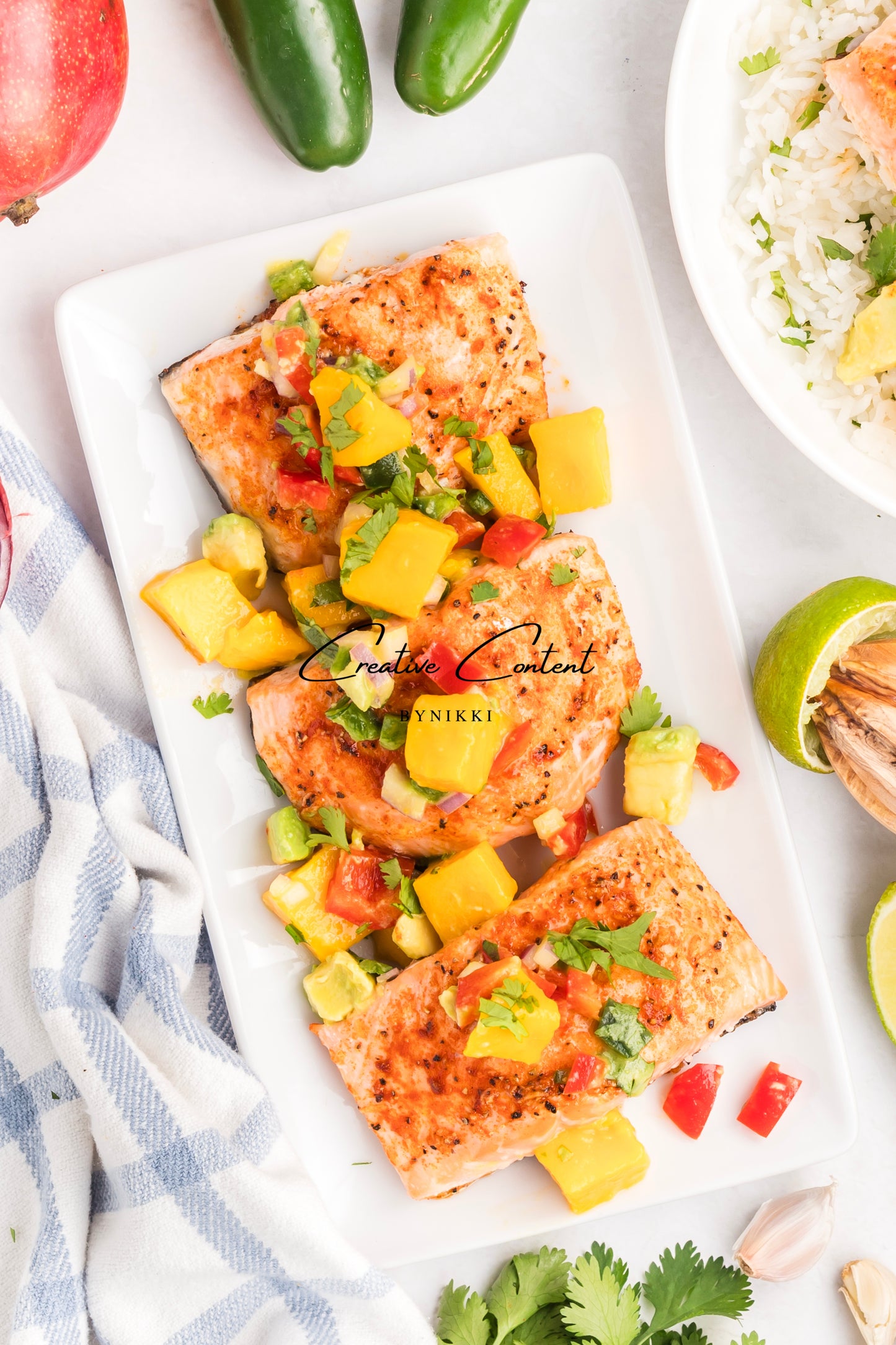 Salmon Salsa Mango + Coconut Rice - Exclusive (2 recipes)