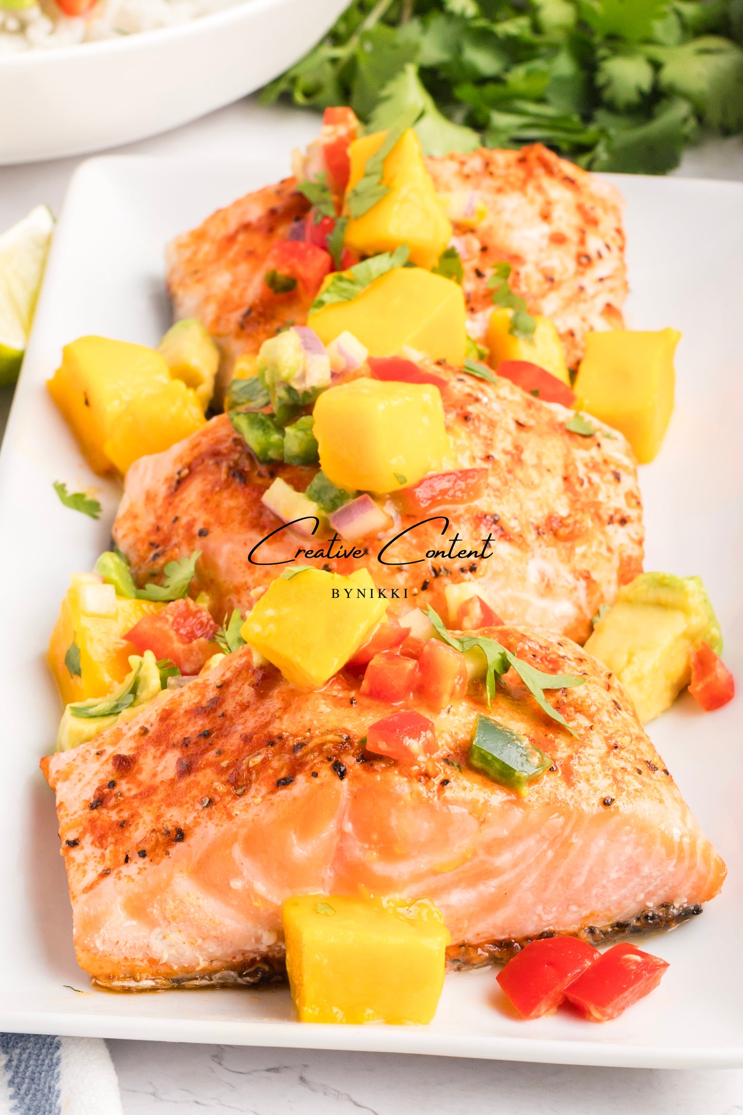 Salmon Salsa Mango + Coconut Rice - Exclusive (2 recipes)