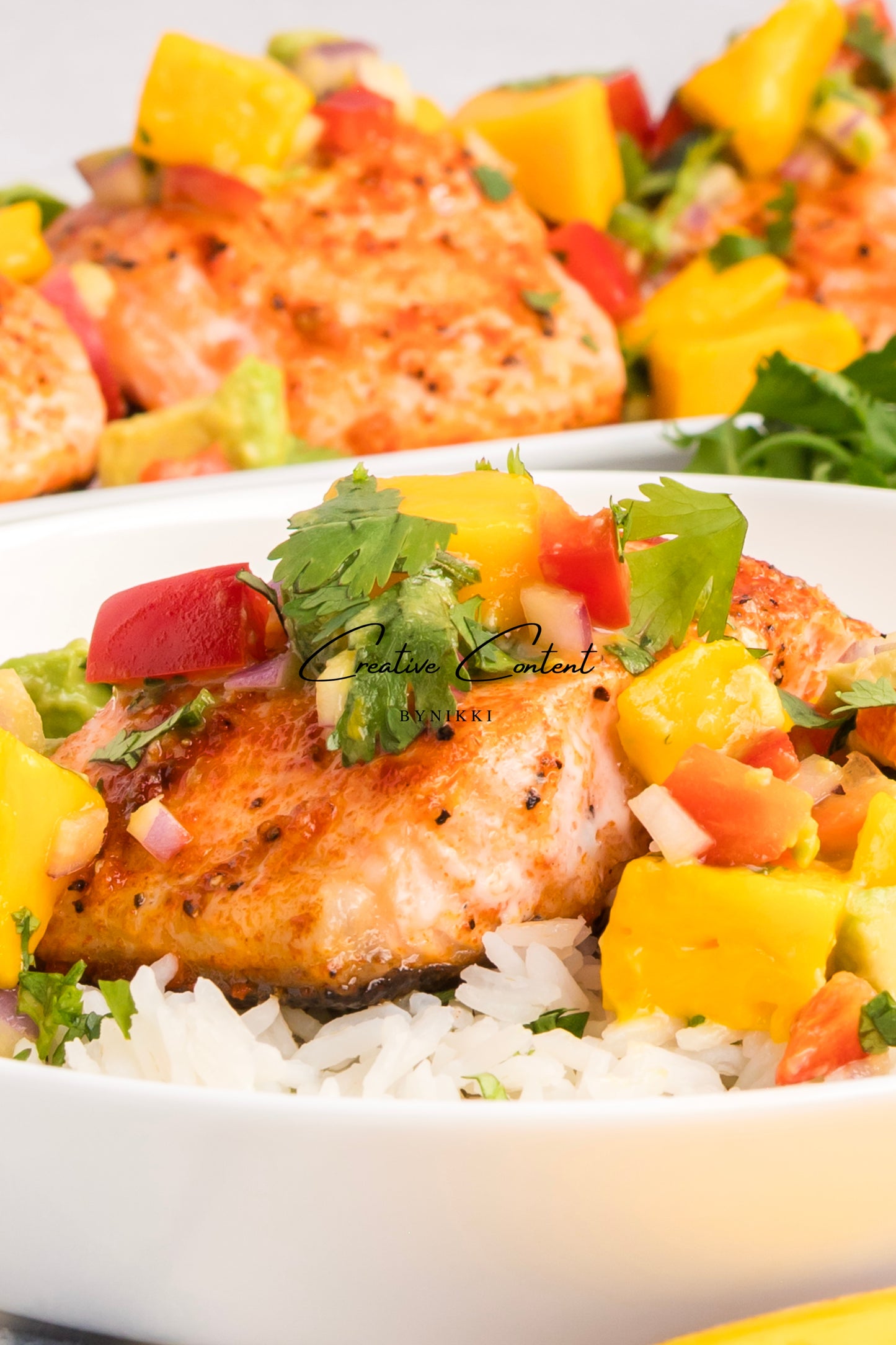 Salmon Salsa Mango + Coconut Rice - Exclusive (2 recipes)