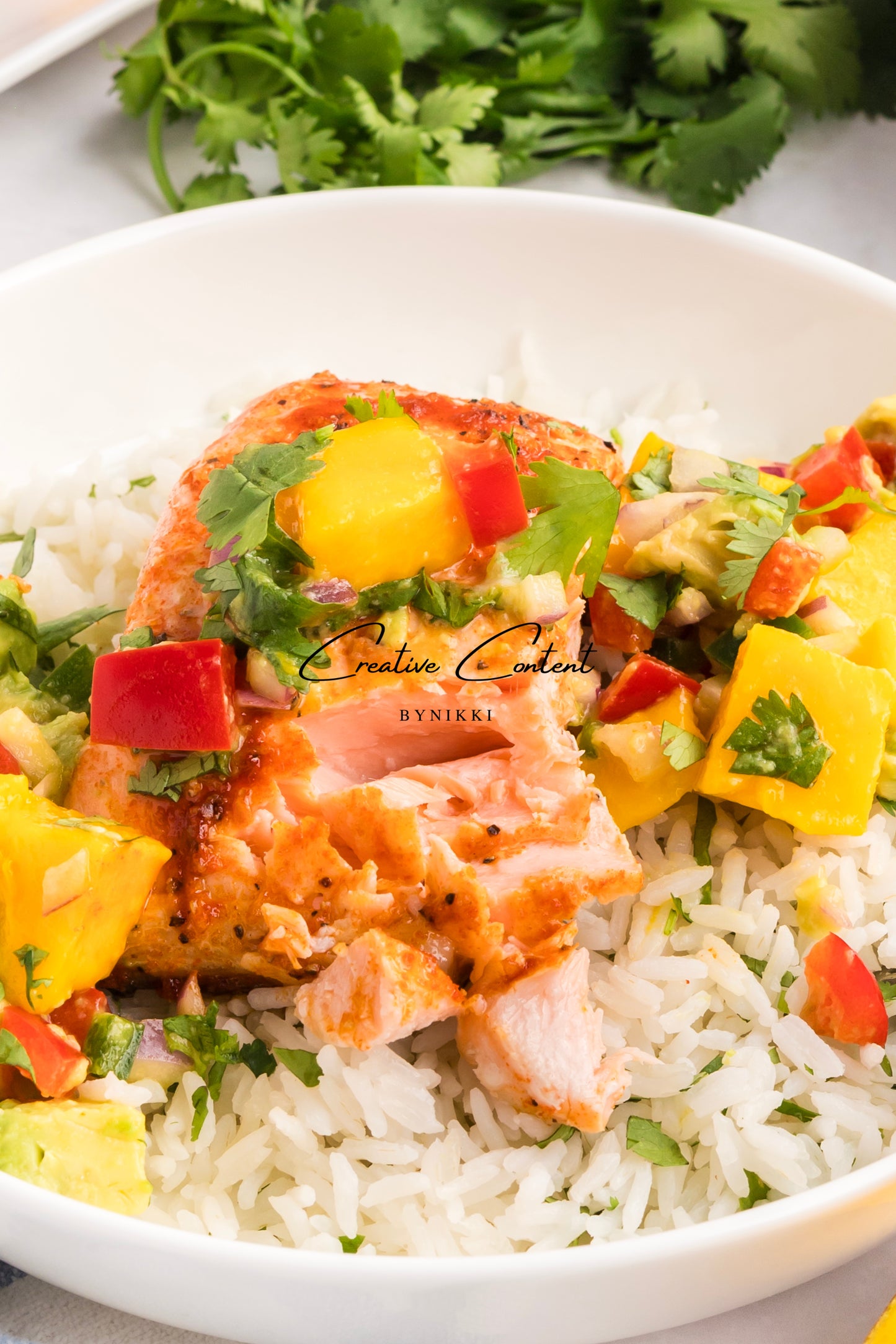Salmon Salsa Mango + Coconut Rice - Exclusive (2 recipes)