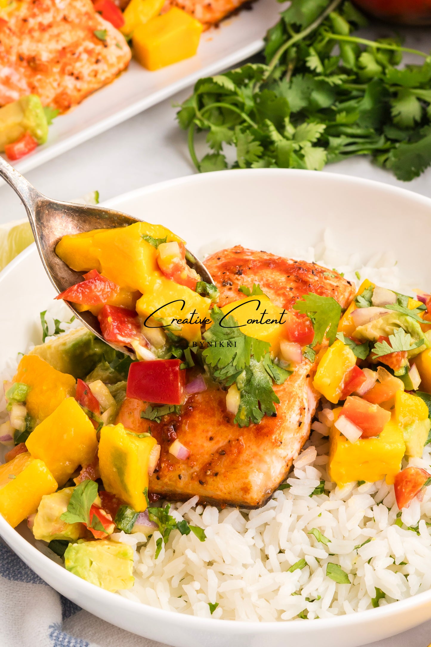 Salmon Salsa Mango + Coconut Rice - Exclusive (2 recipes)