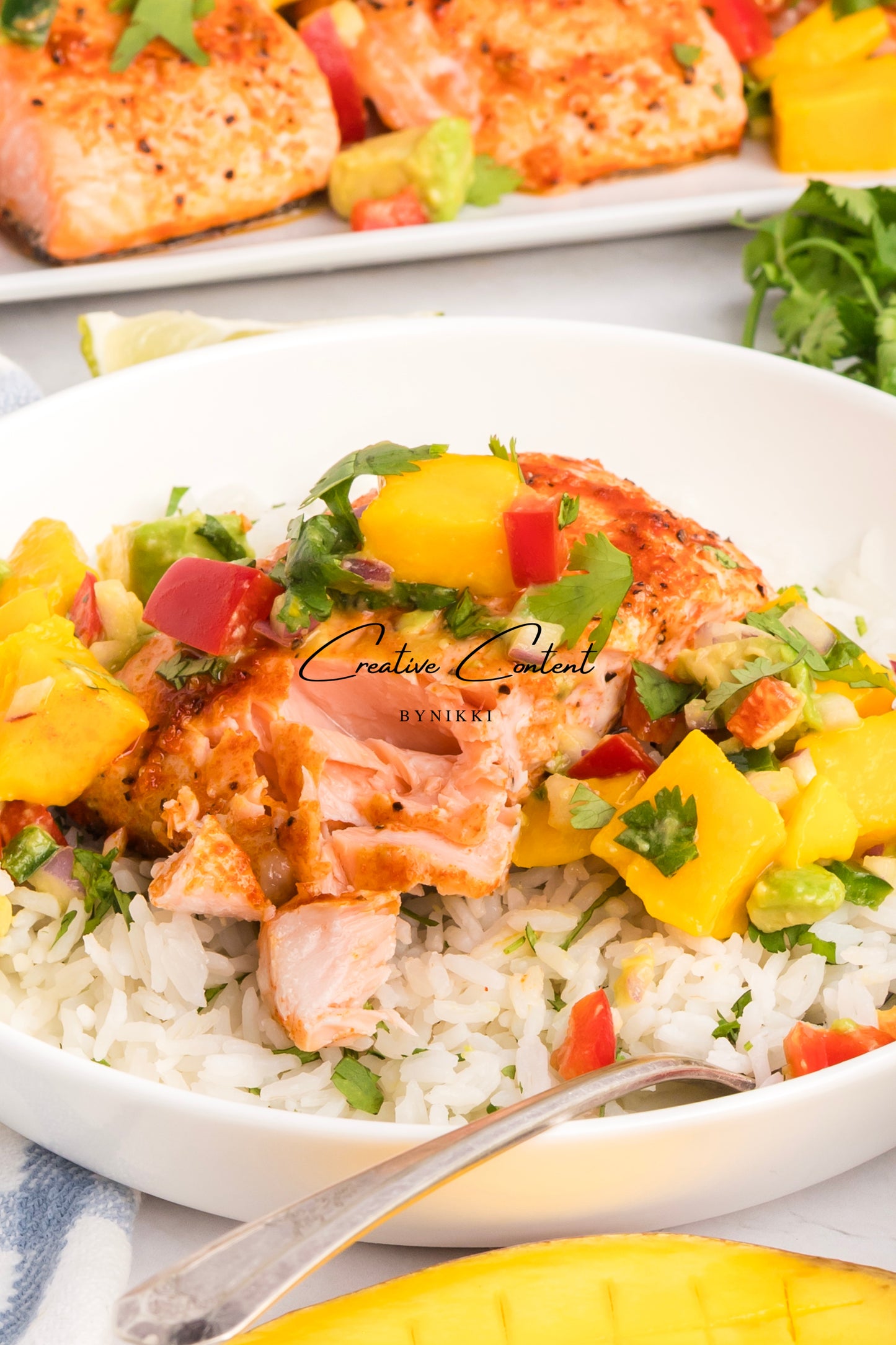 Salmon Salsa Mango + Coconut Rice - Exclusive (2 recipes)