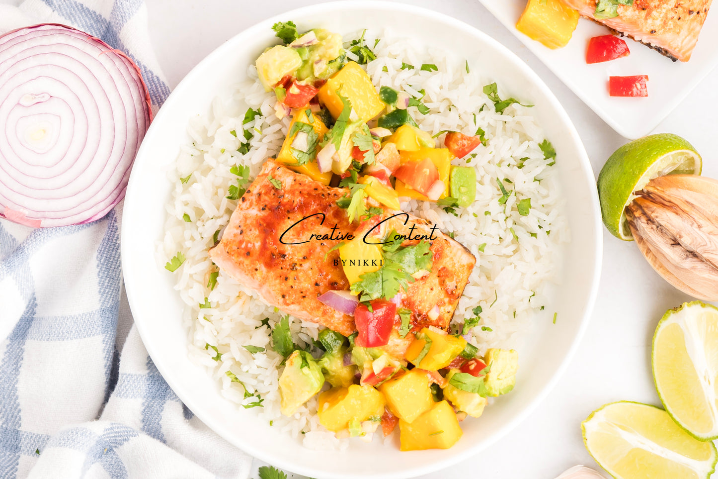 Salmon Salsa Mango + Coconut Rice - Exclusive (2 recipes)