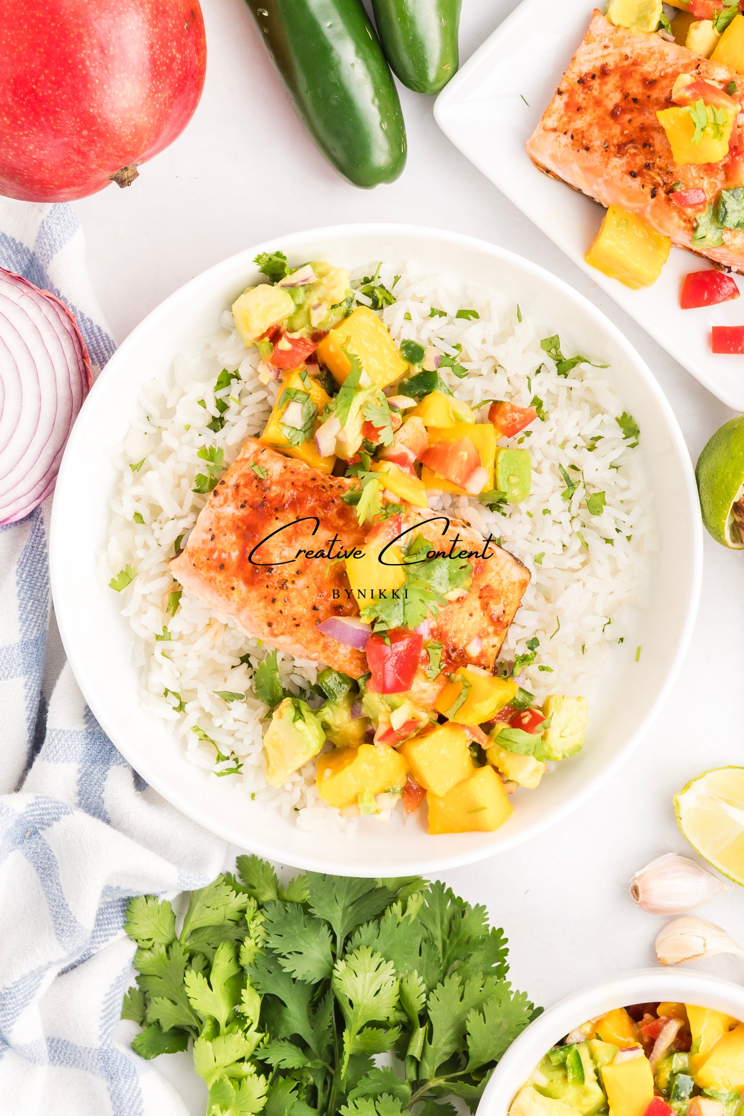 Salmon Salsa Mango + Coconut Rice - Exclusive (2 recipes)