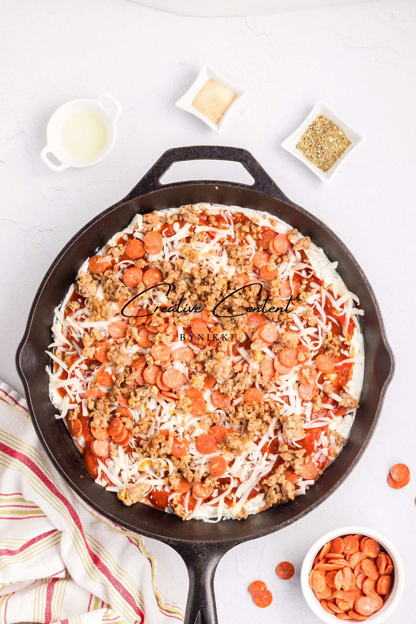 Sausage and Pepperoni Pizza Dip - Exclusive