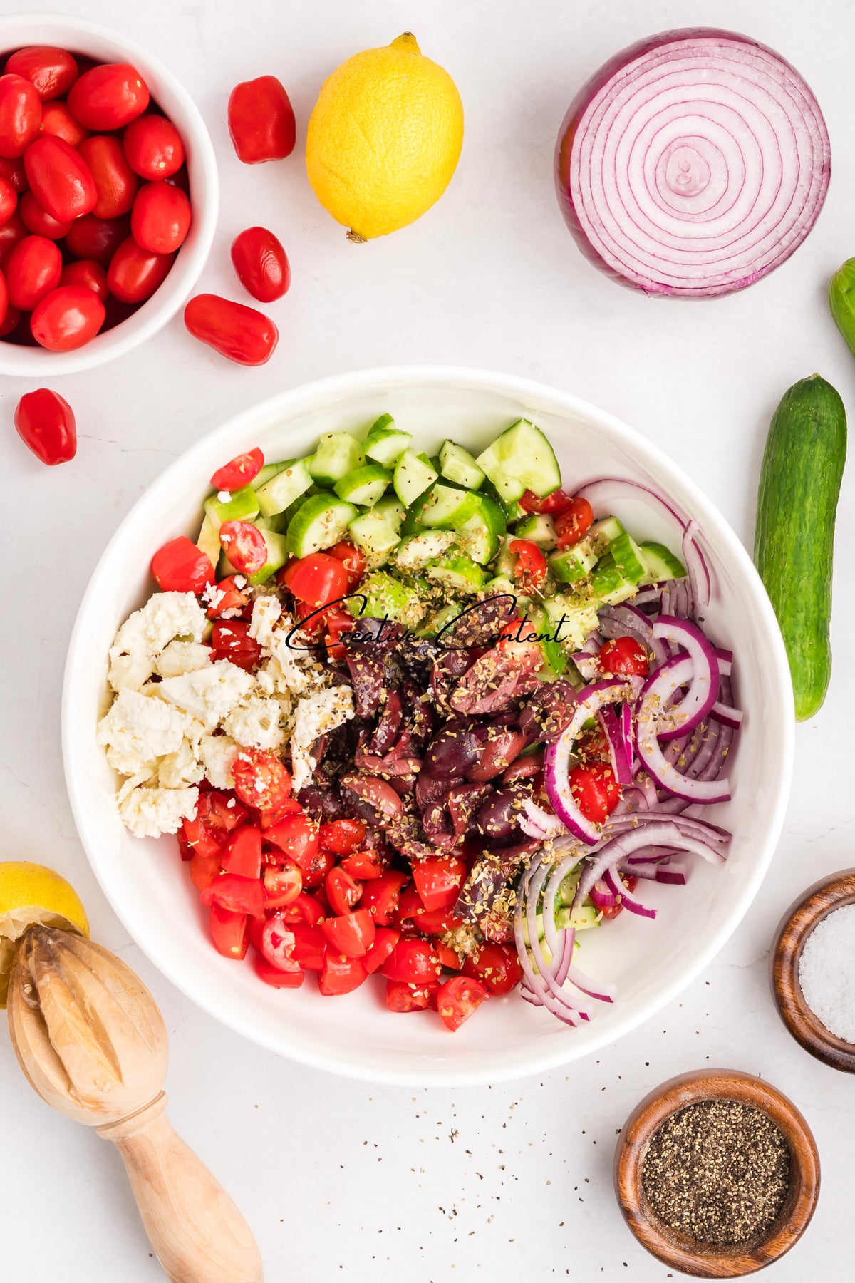 Sheet Pan Chicken Kabobs  + Greek Salad + Tsatziki- Exclusive