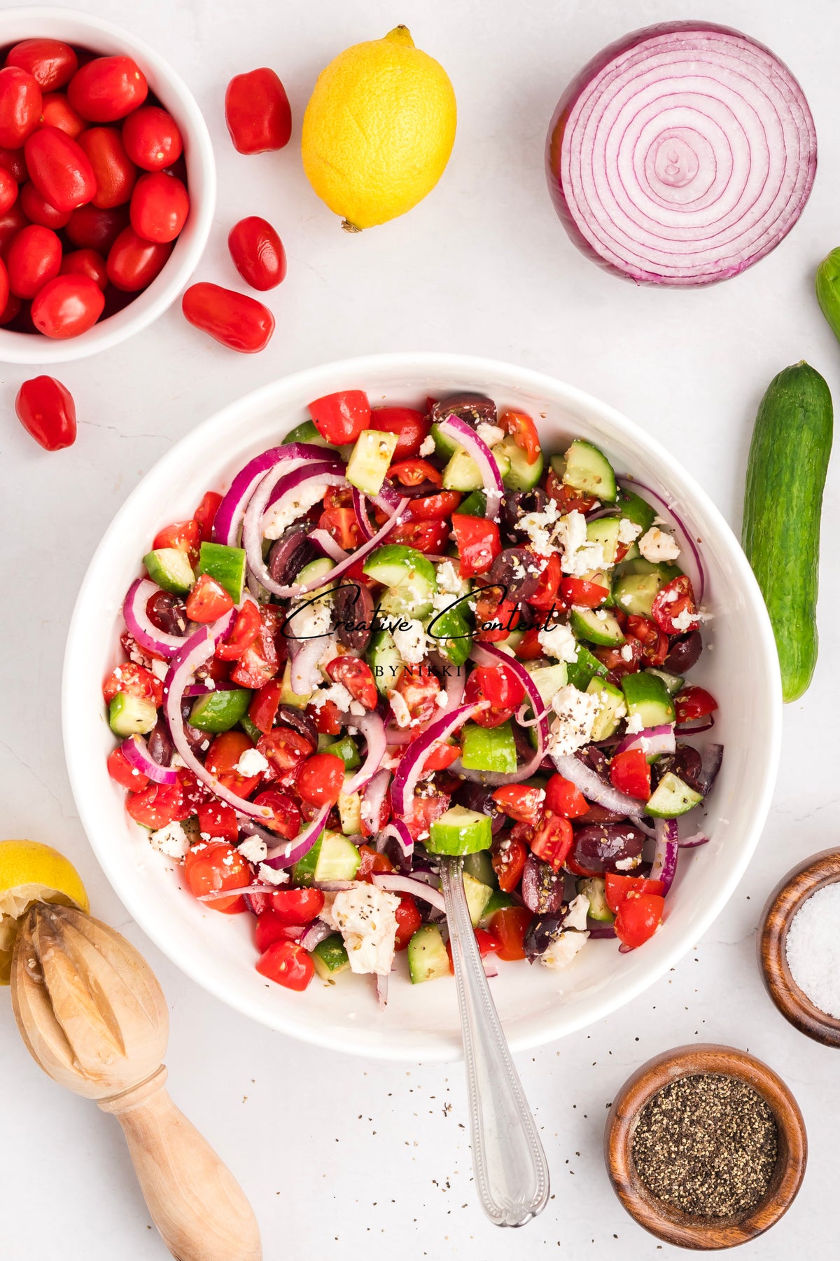 Sheet Pan Chicken Kabobs  + Greek Salad + Tsatziki- Exclusive