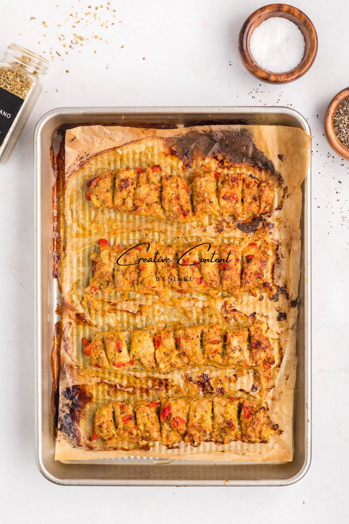 Sheet Pan Chicken Kabobs  + Greek Salad + Tsatziki- Exclusive