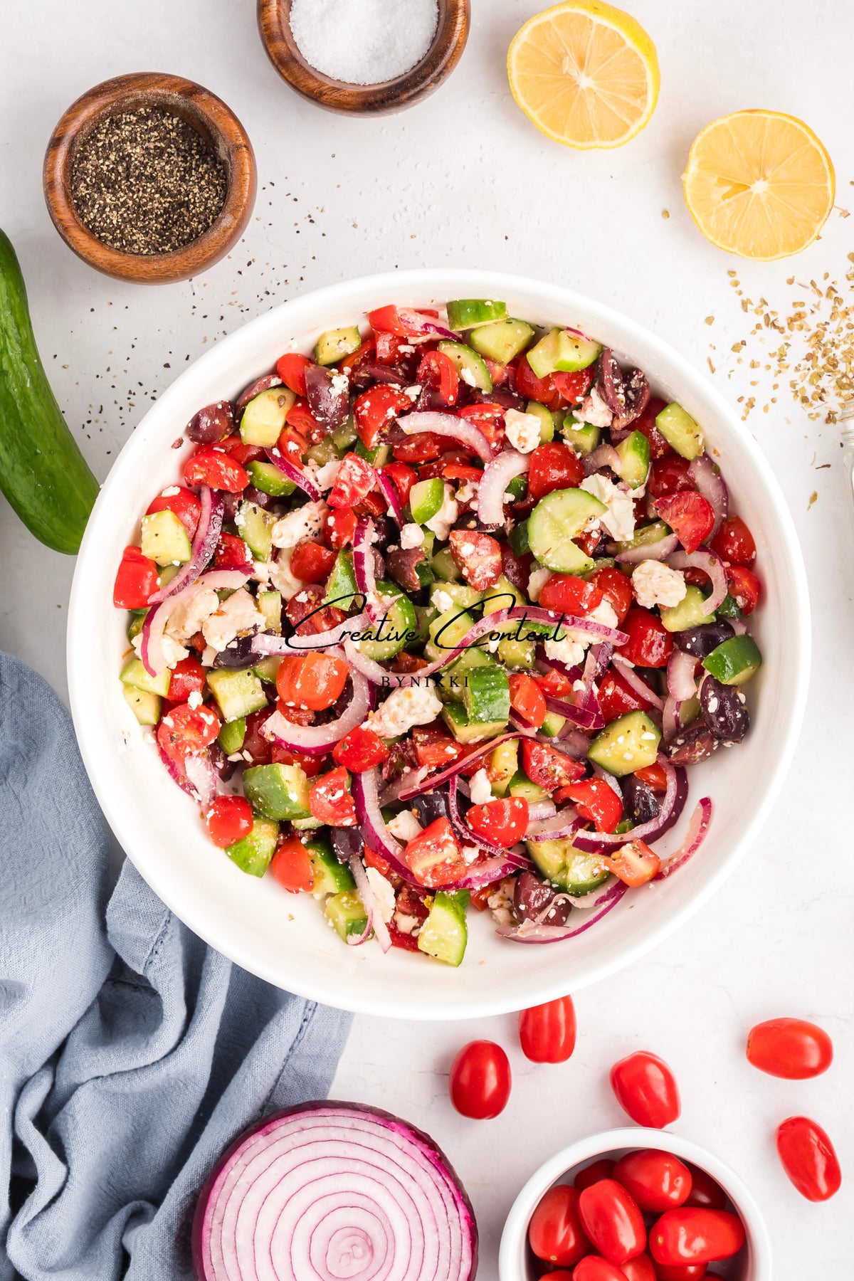 Sheet Pan Chicken Kabobs  + Greek Salad + Tsatziki- Exclusive
