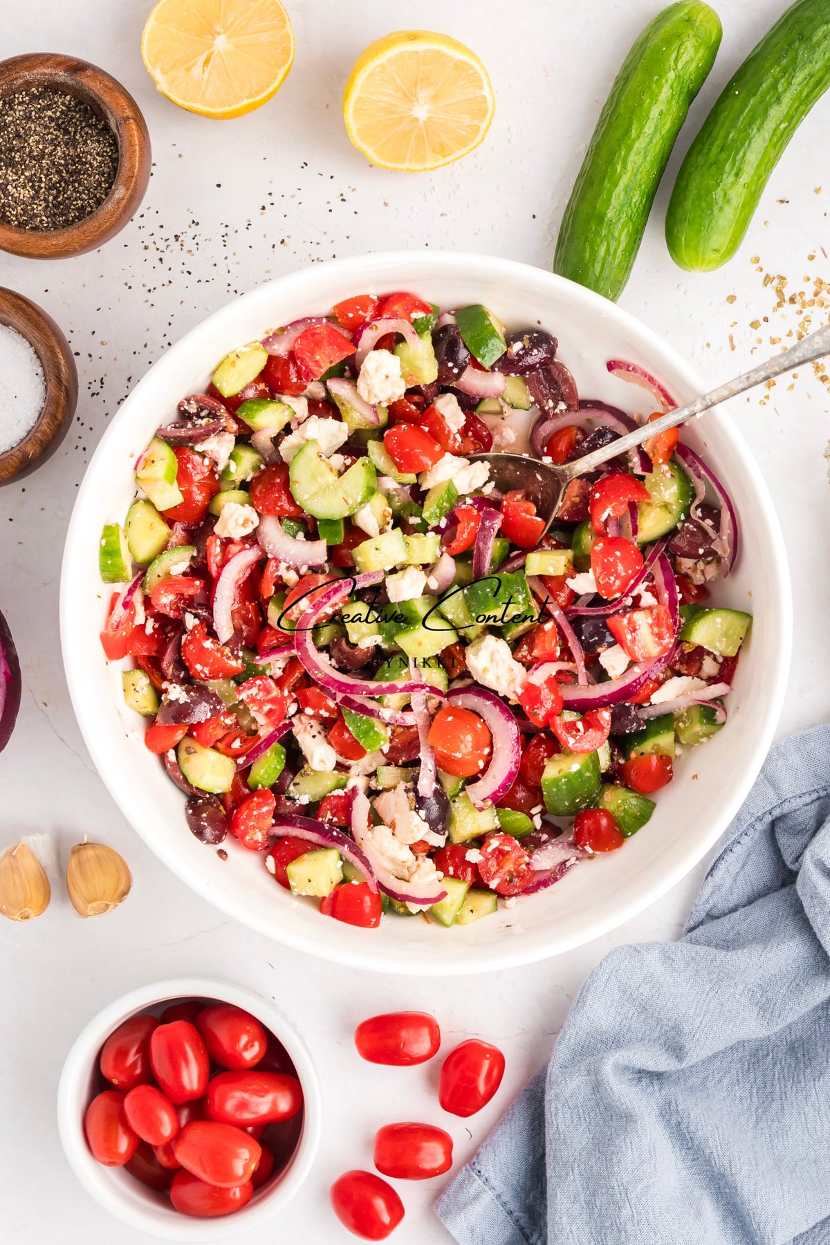 Sheet Pan Chicken Kabobs  + Greek Salad + Tsatziki- Exclusive