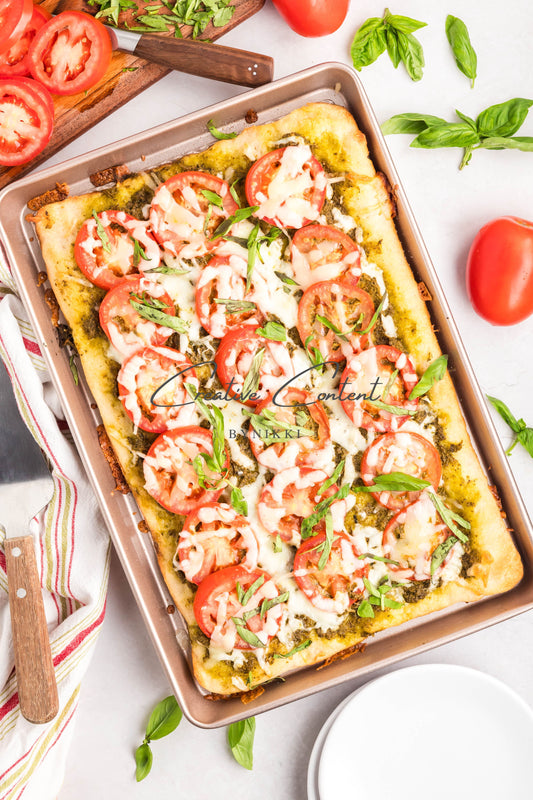 Slab Tomato Pie  -  Exclusive