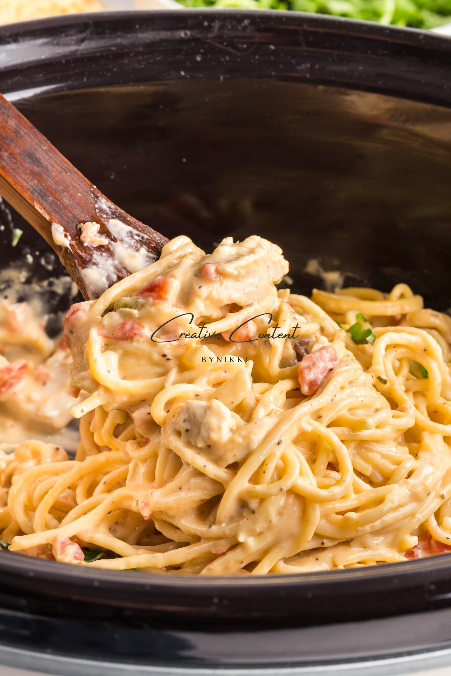 Slow Cooker Chicken Spaghetti - Exclusive