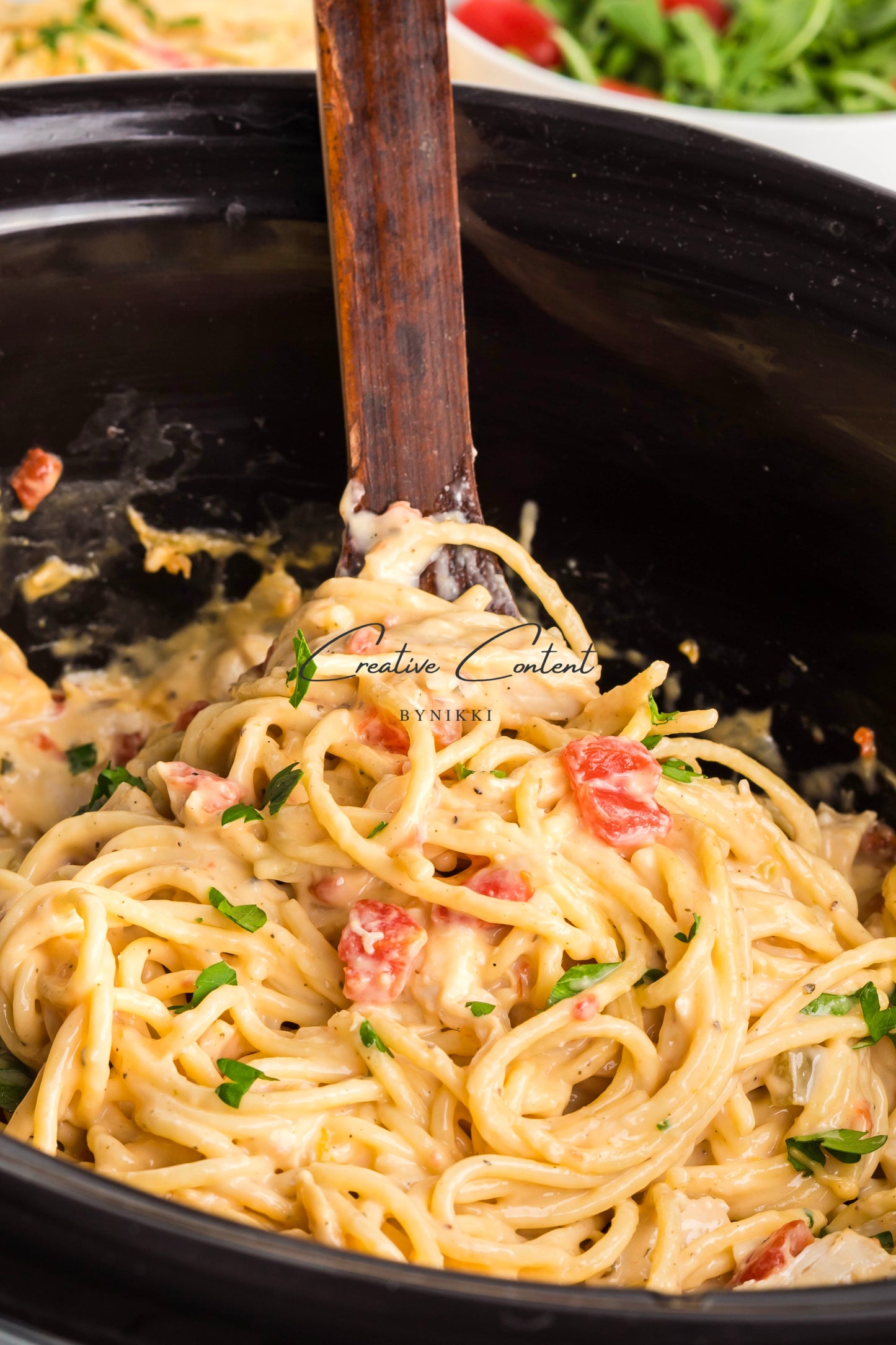 Slow Cooker Chicken Spaghetti - Exclusive