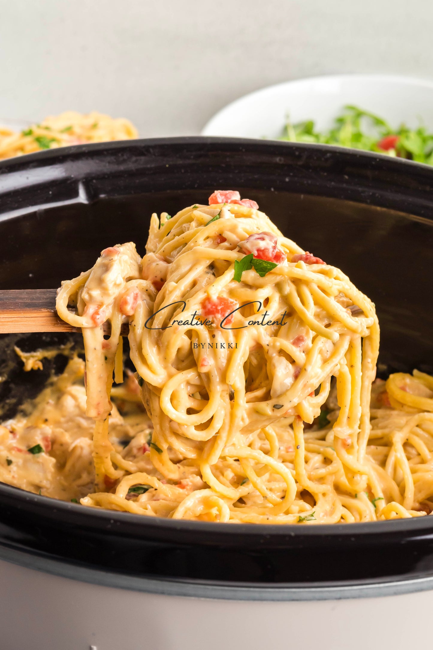 Slow Cooker Chicken Spaghetti - Exclusive