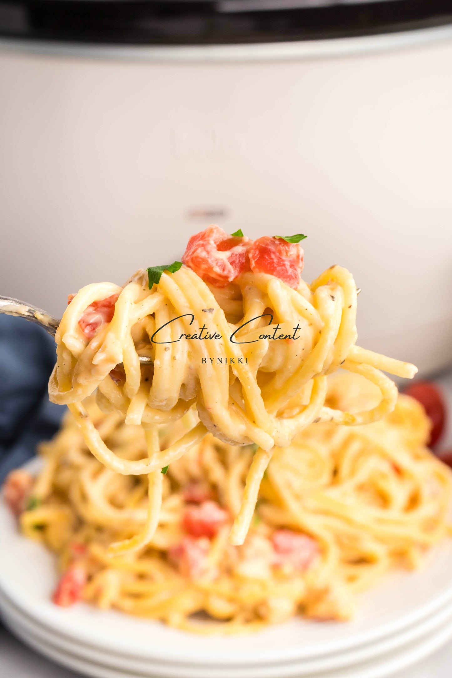 Slow Cooker Chicken Spaghetti - Exclusive