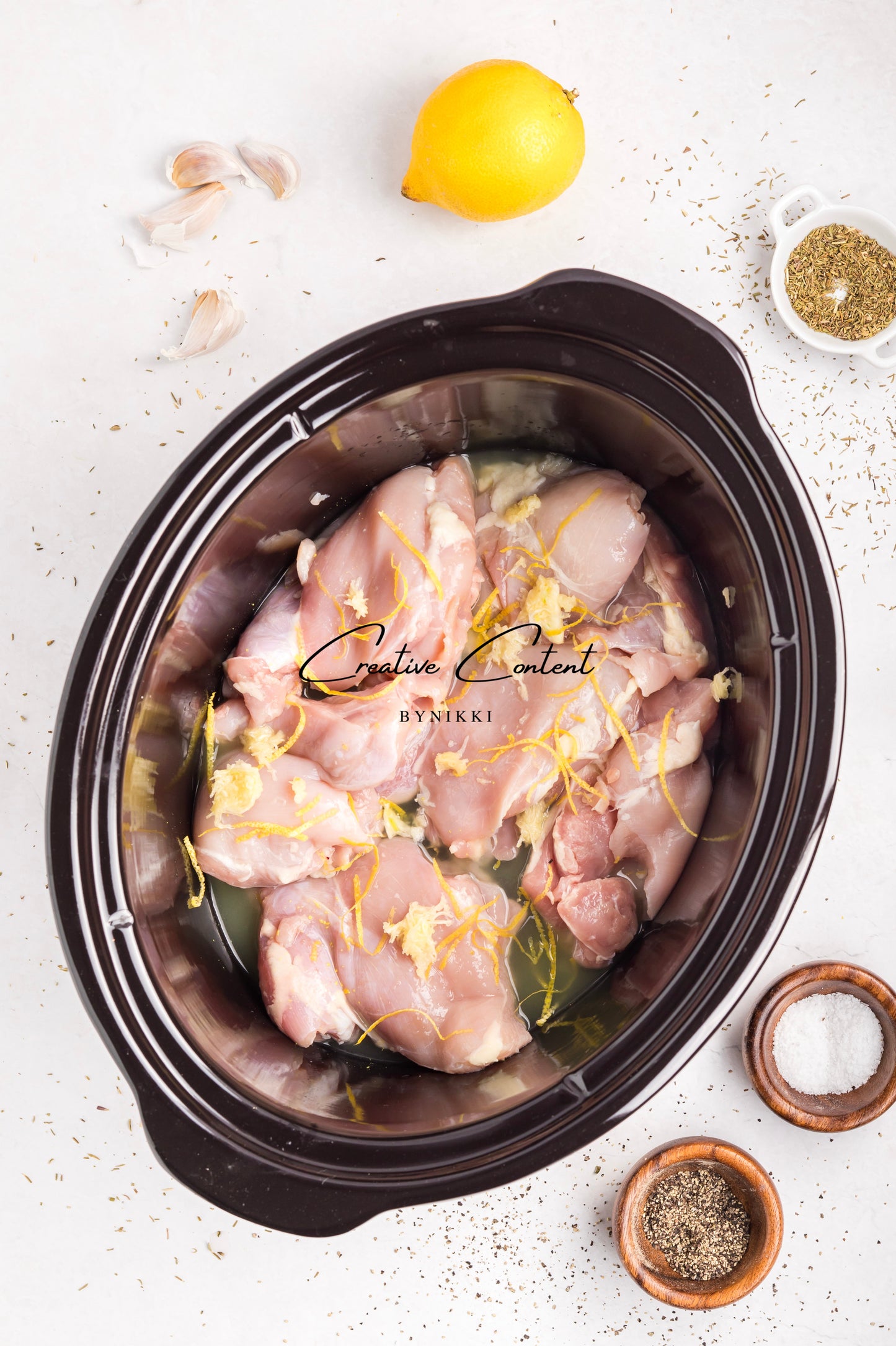 Slow Cooker Chicken Thighs   - Exclusive