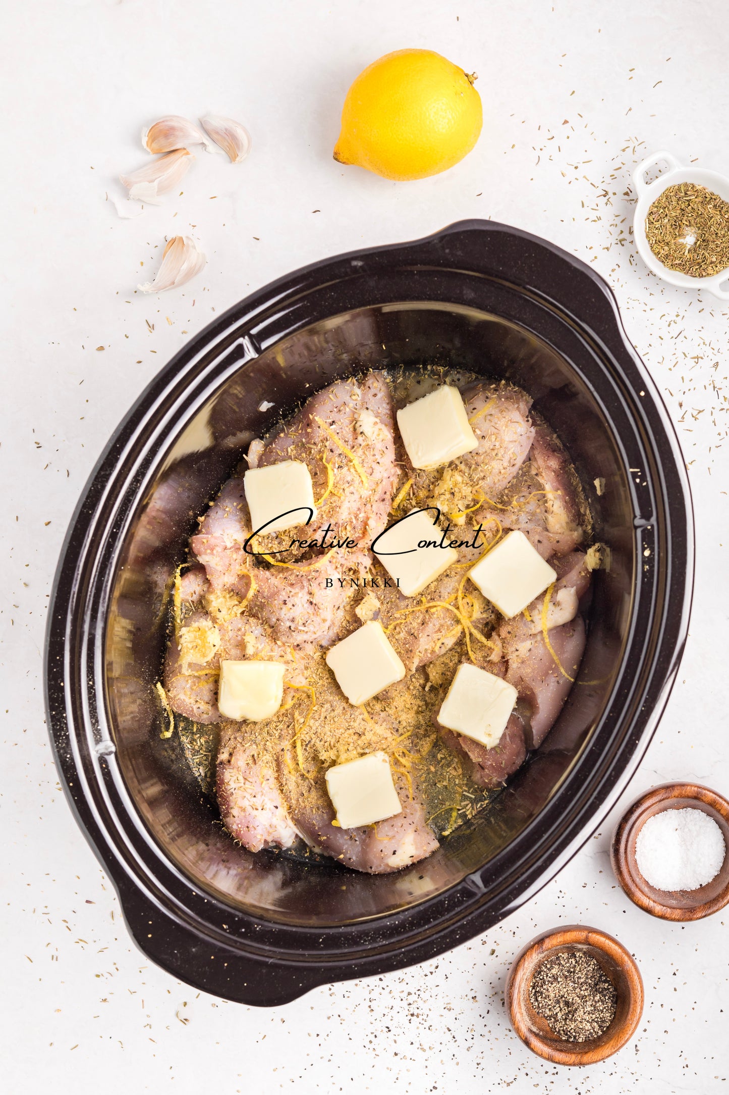 Slow Cooker Chicken Thighs   - Exclusive