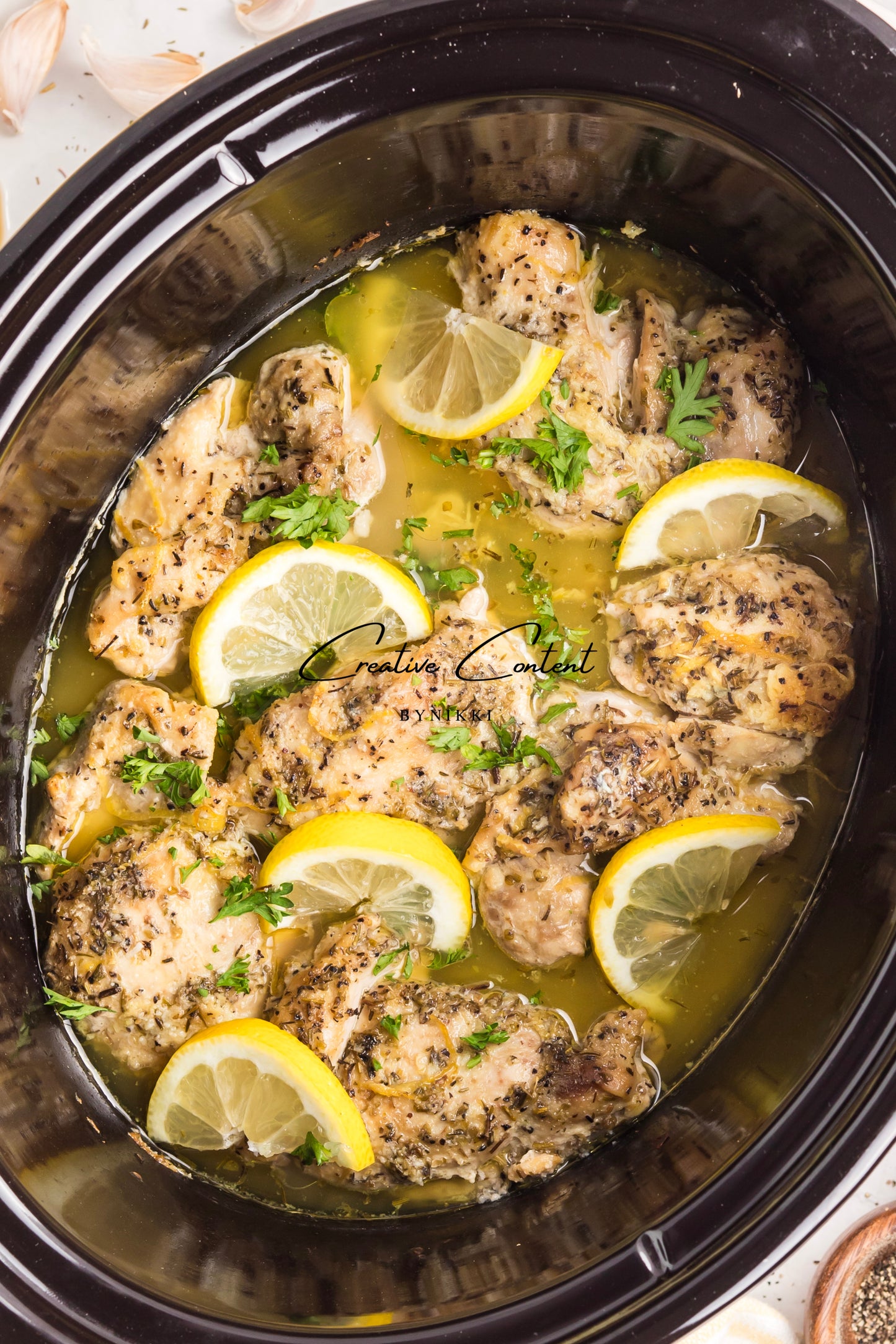 Slow Cooker Chicken Thighs   - Exclusive