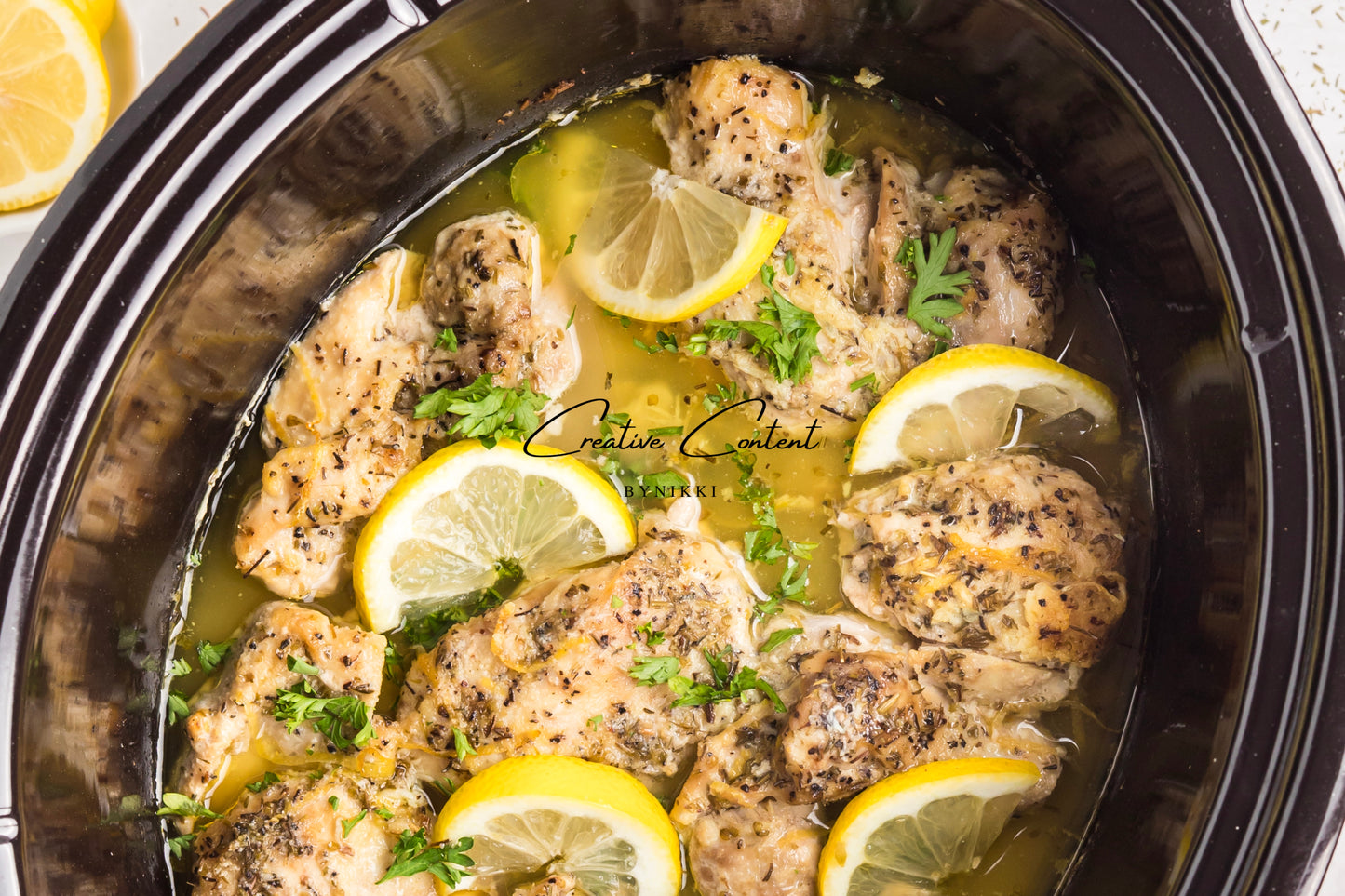 Slow Cooker Chicken Thighs   - Exclusive