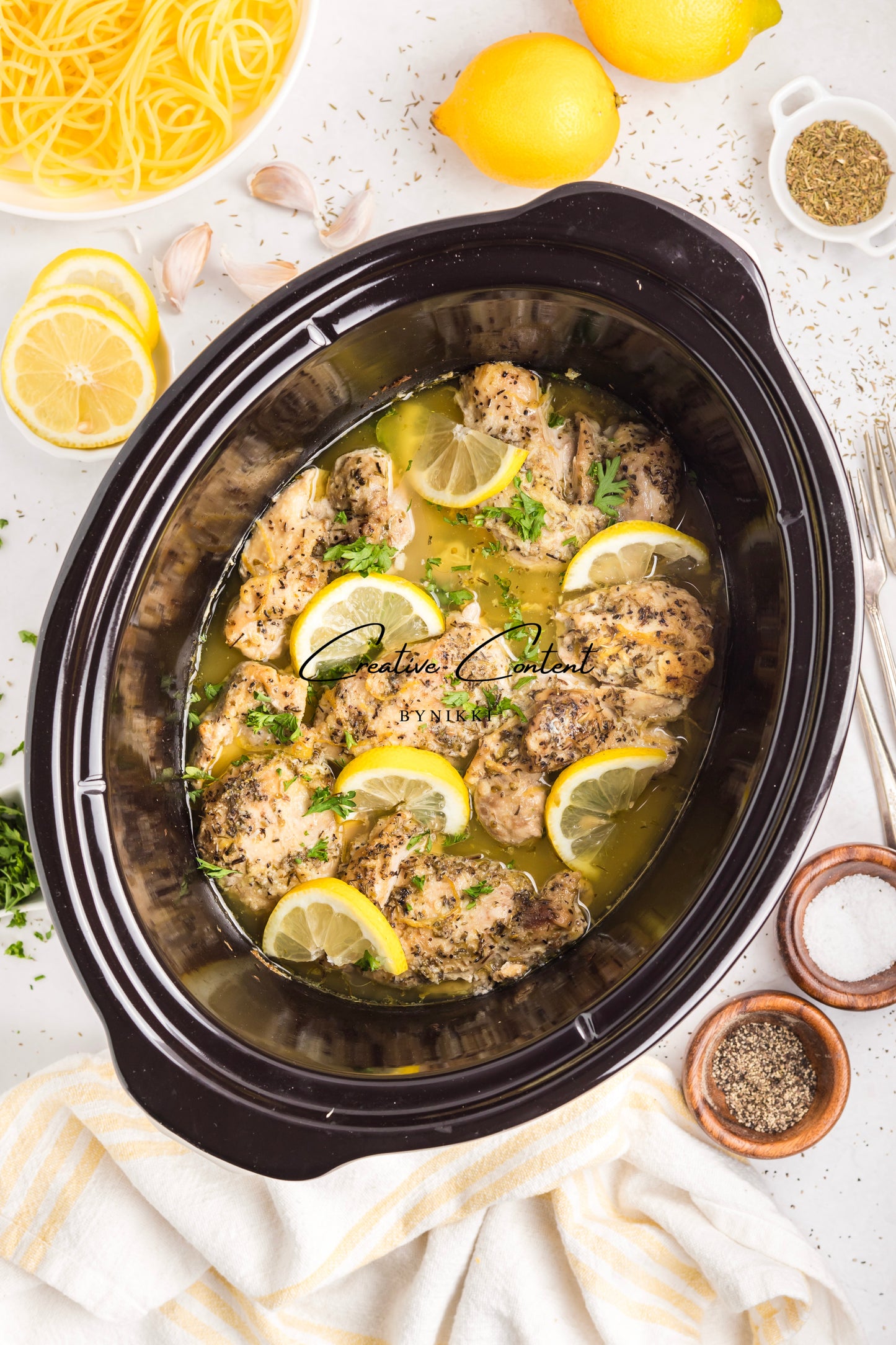 Slow Cooker Chicken Thighs   - Exclusive