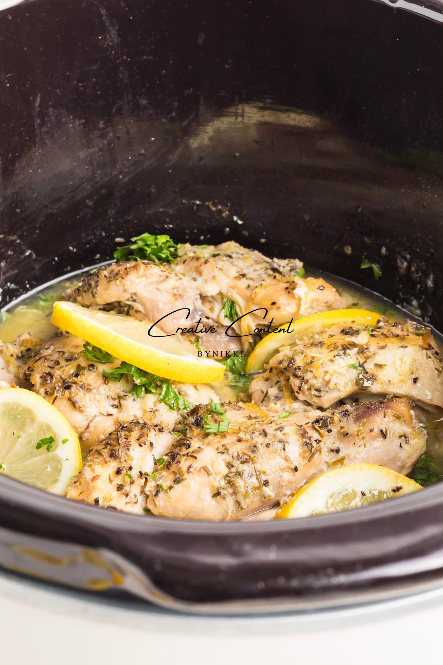 Slow Cooker Chicken Thighs   - Exclusive