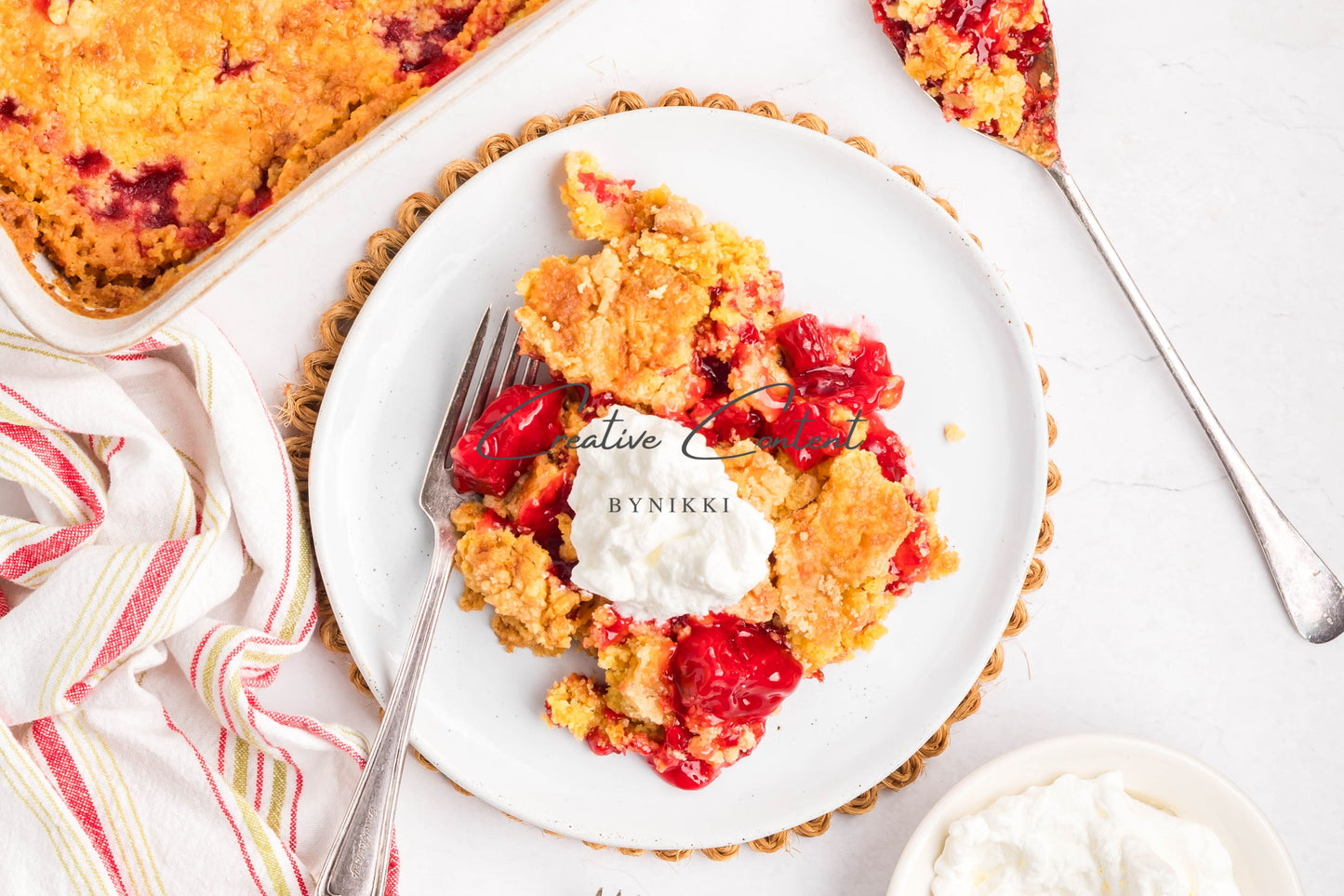 Strawberry Rhubarb Dump Cake  -  Exclusive