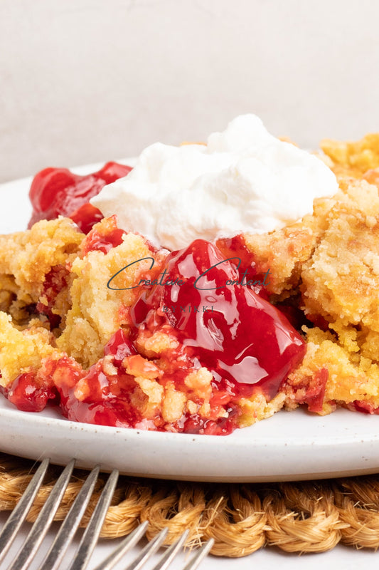 Strawberry Rhubarb Dump Cake  -  Exclusive
