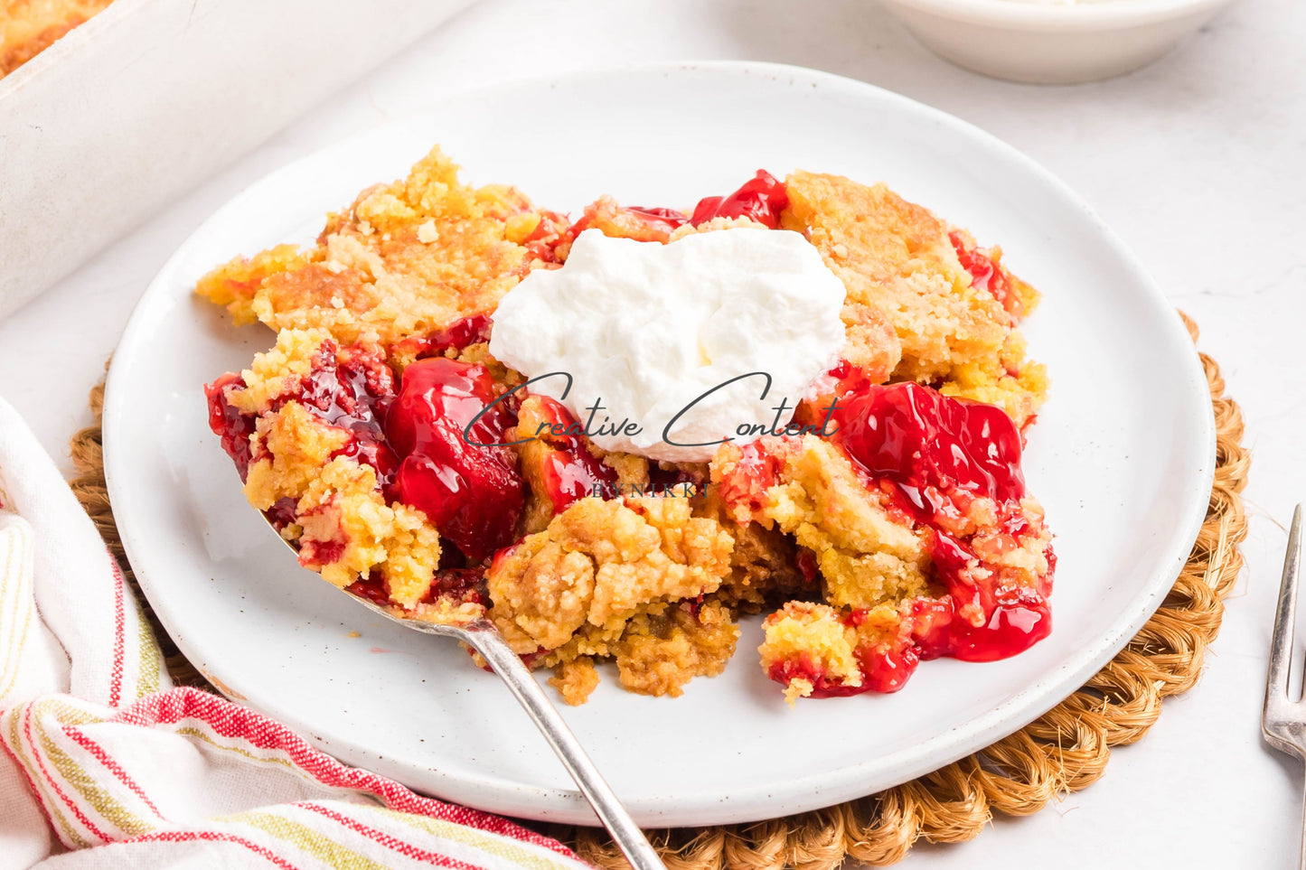 Strawberry Rhubarb Dump Cake  -  Exclusive