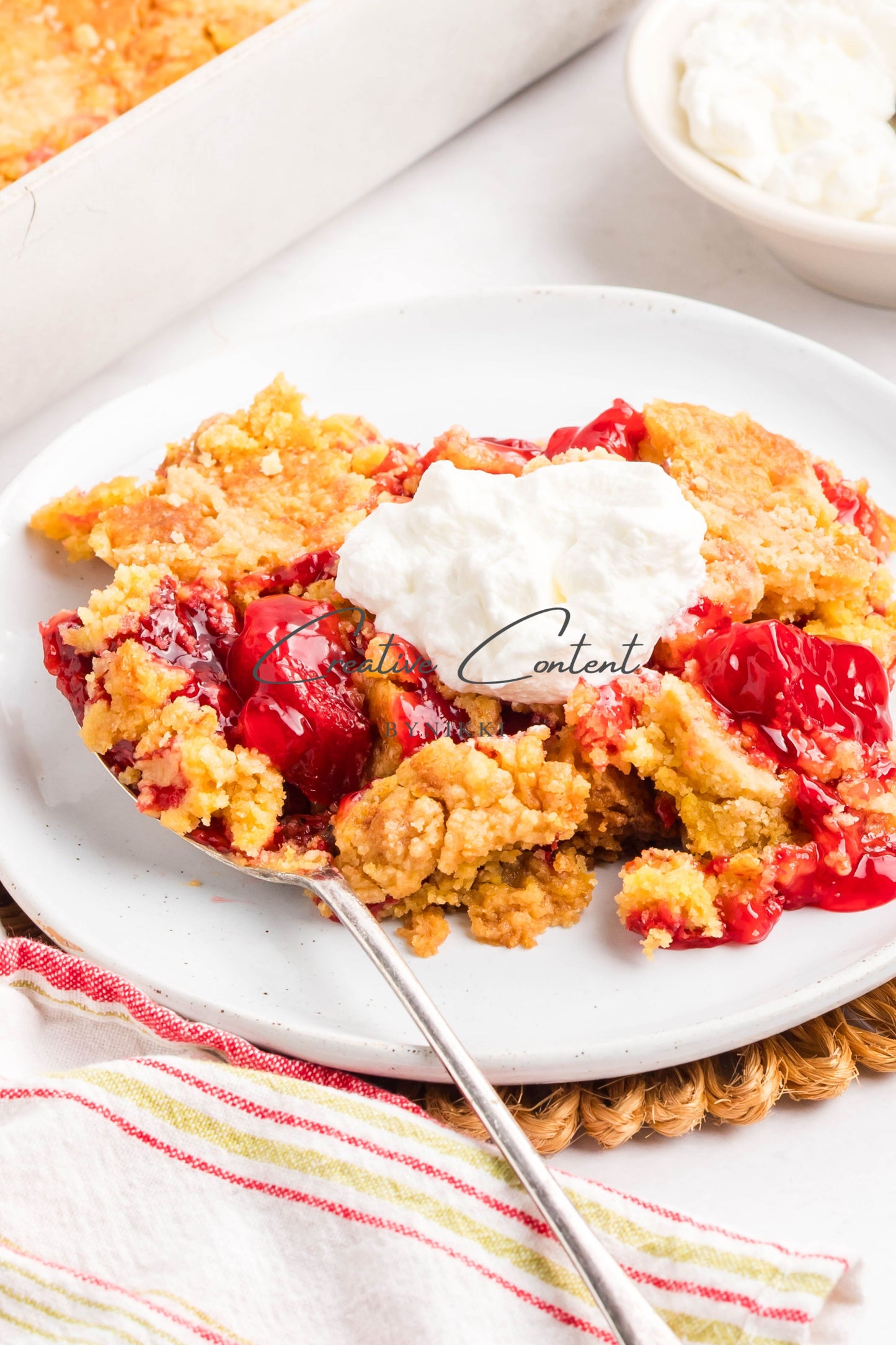 Strawberry Rhubarb Dump Cake  -  Exclusive