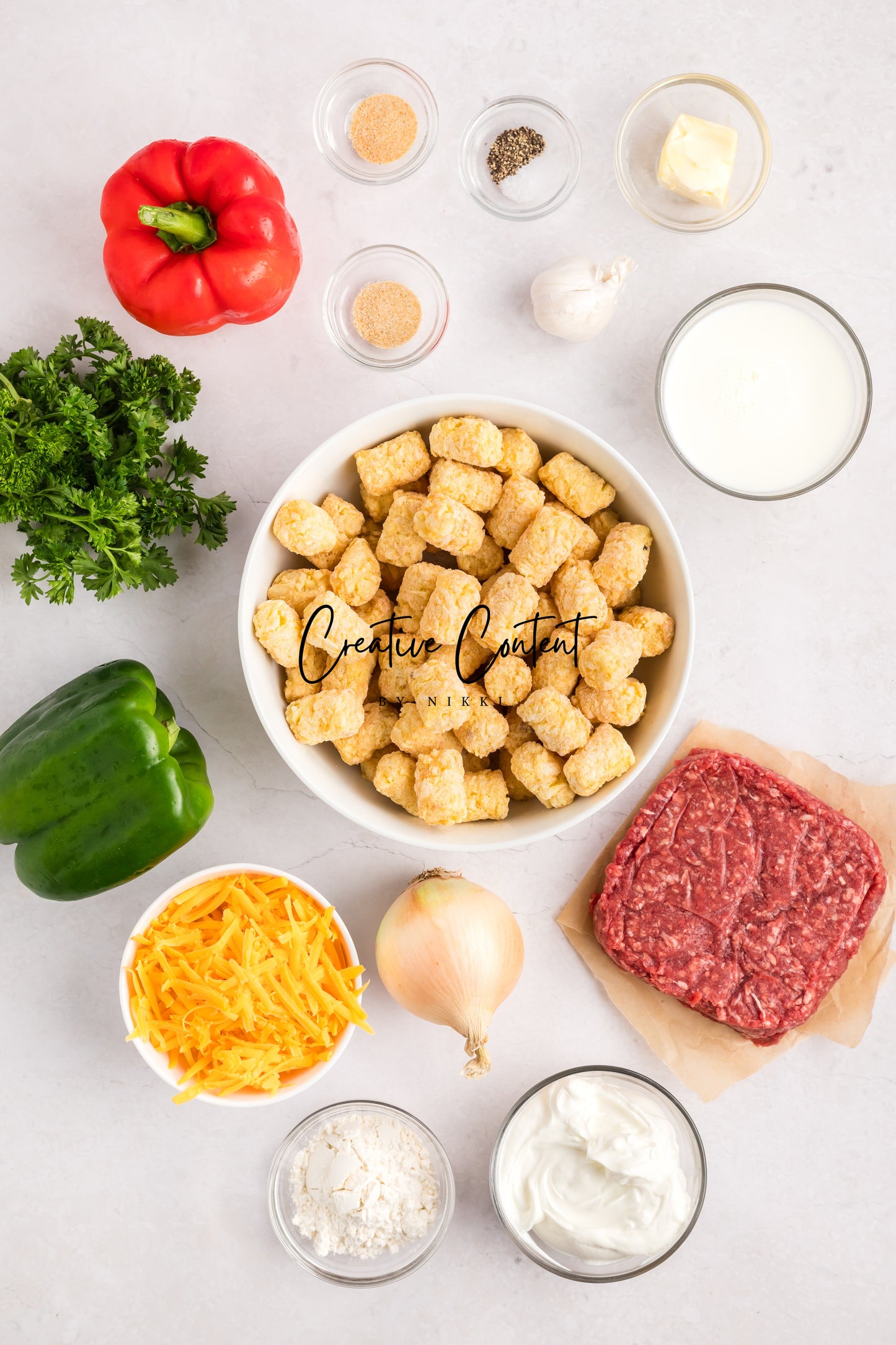 Tater Tot Casserole  -  Set 2 of 2