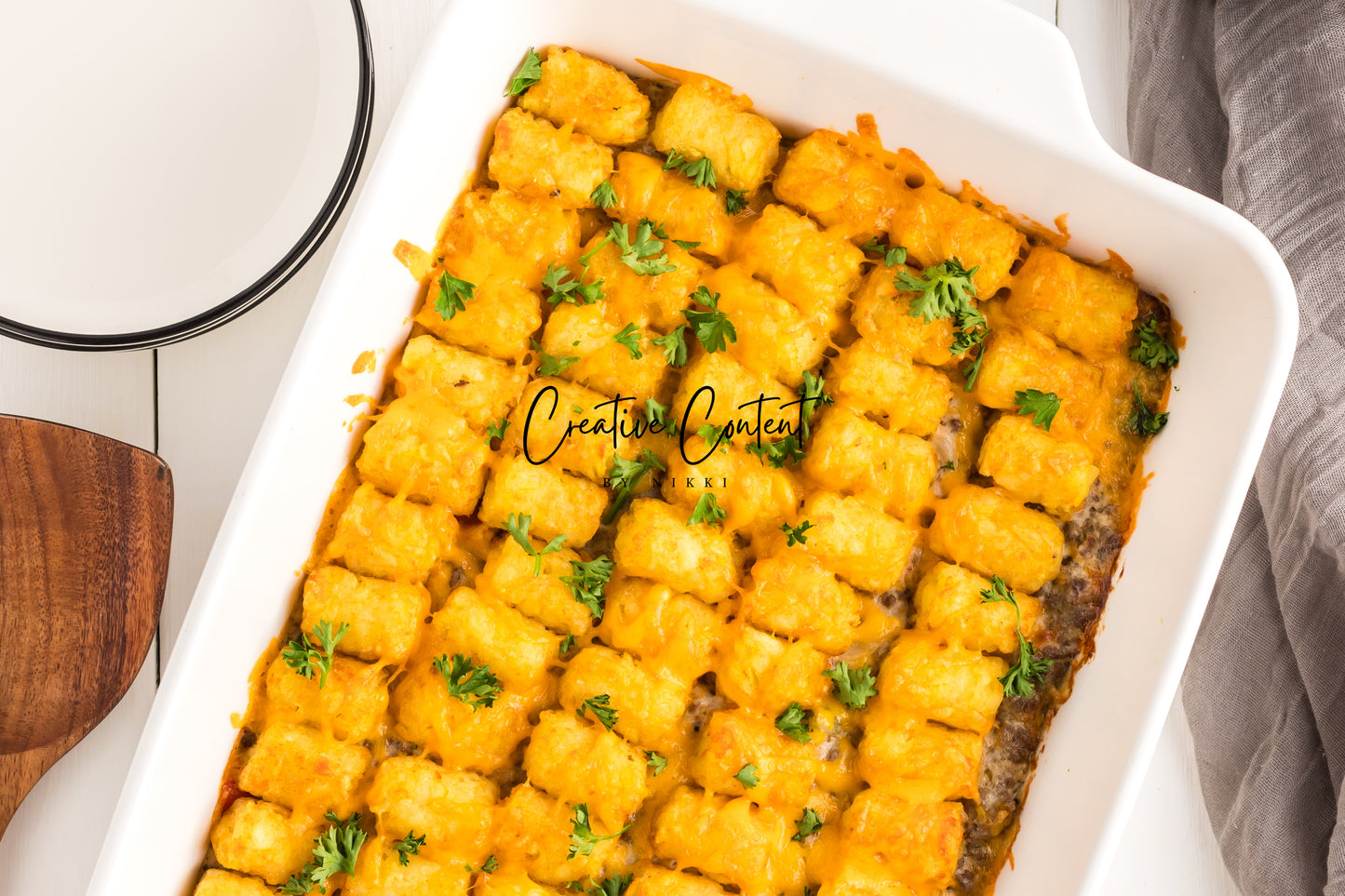 Tater Tot Casserole  -  Set 2 of 2