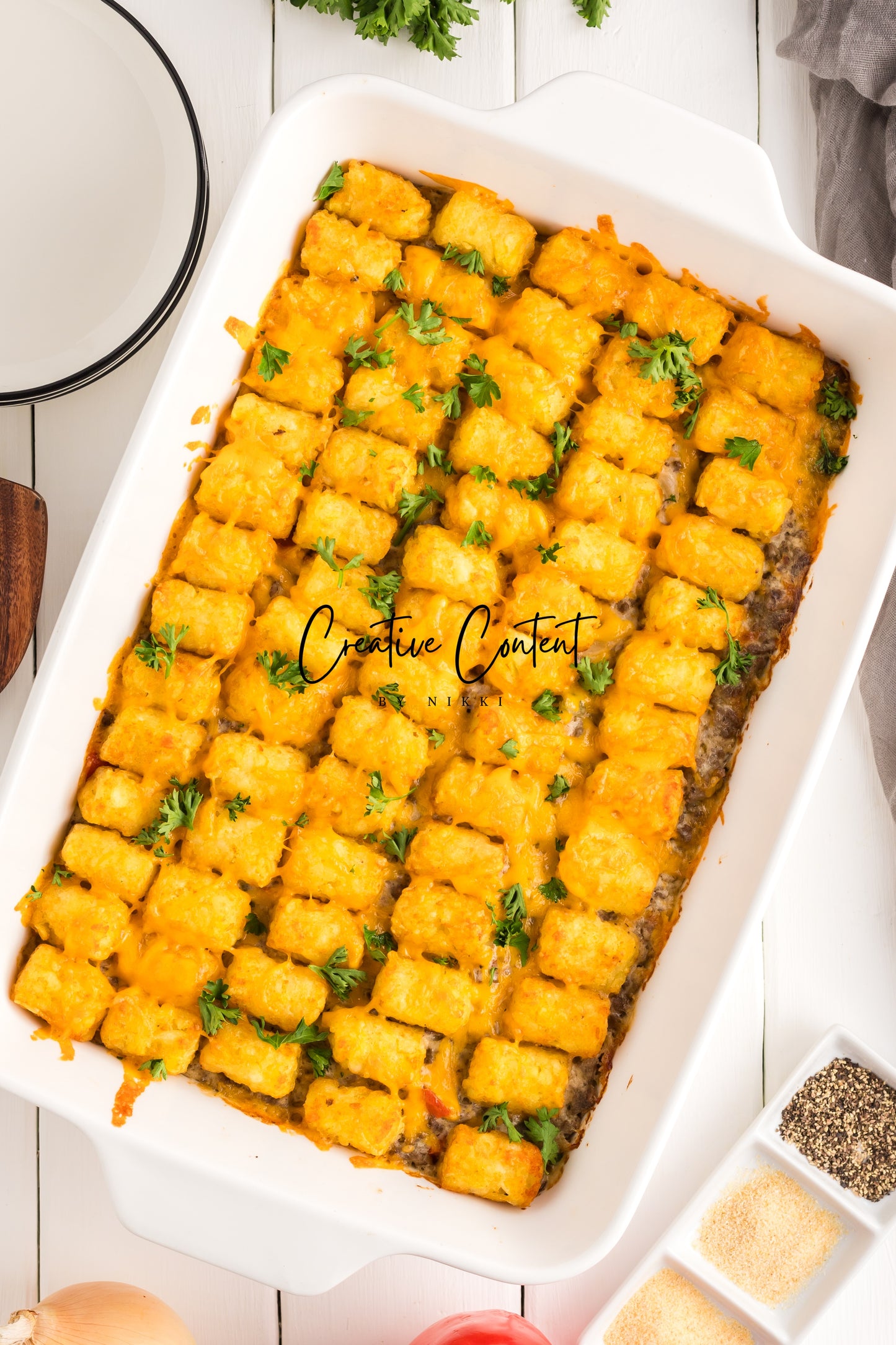 Tater Tot Casserole  -  Set 2 of 2