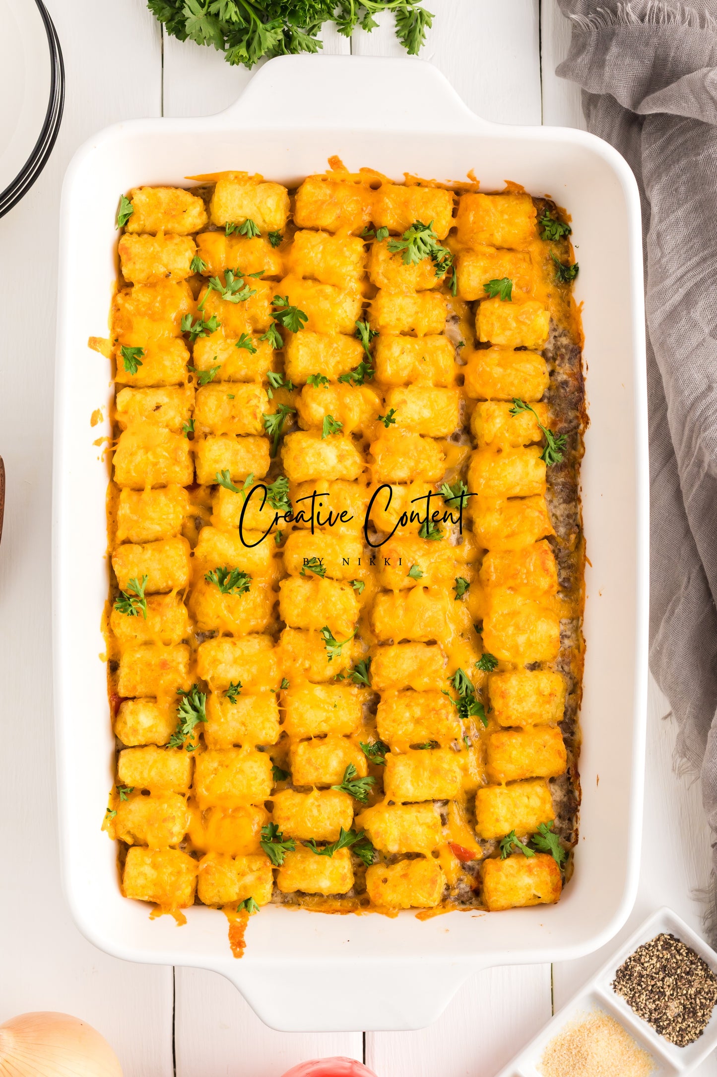 Tater Tot Casserole  -  Set 2 of 2