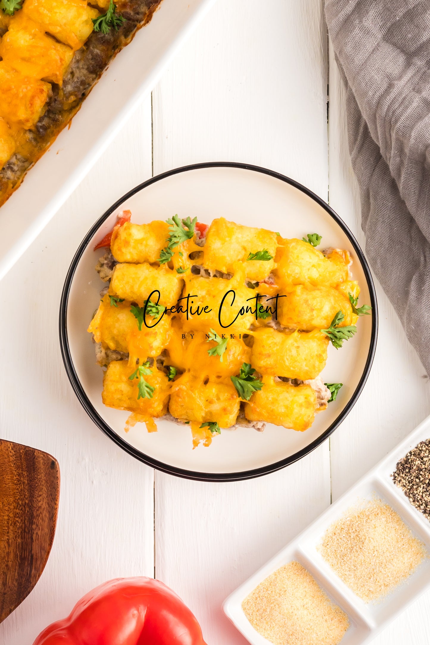 Tater Tot Casserole  -  Set 2 of 2
