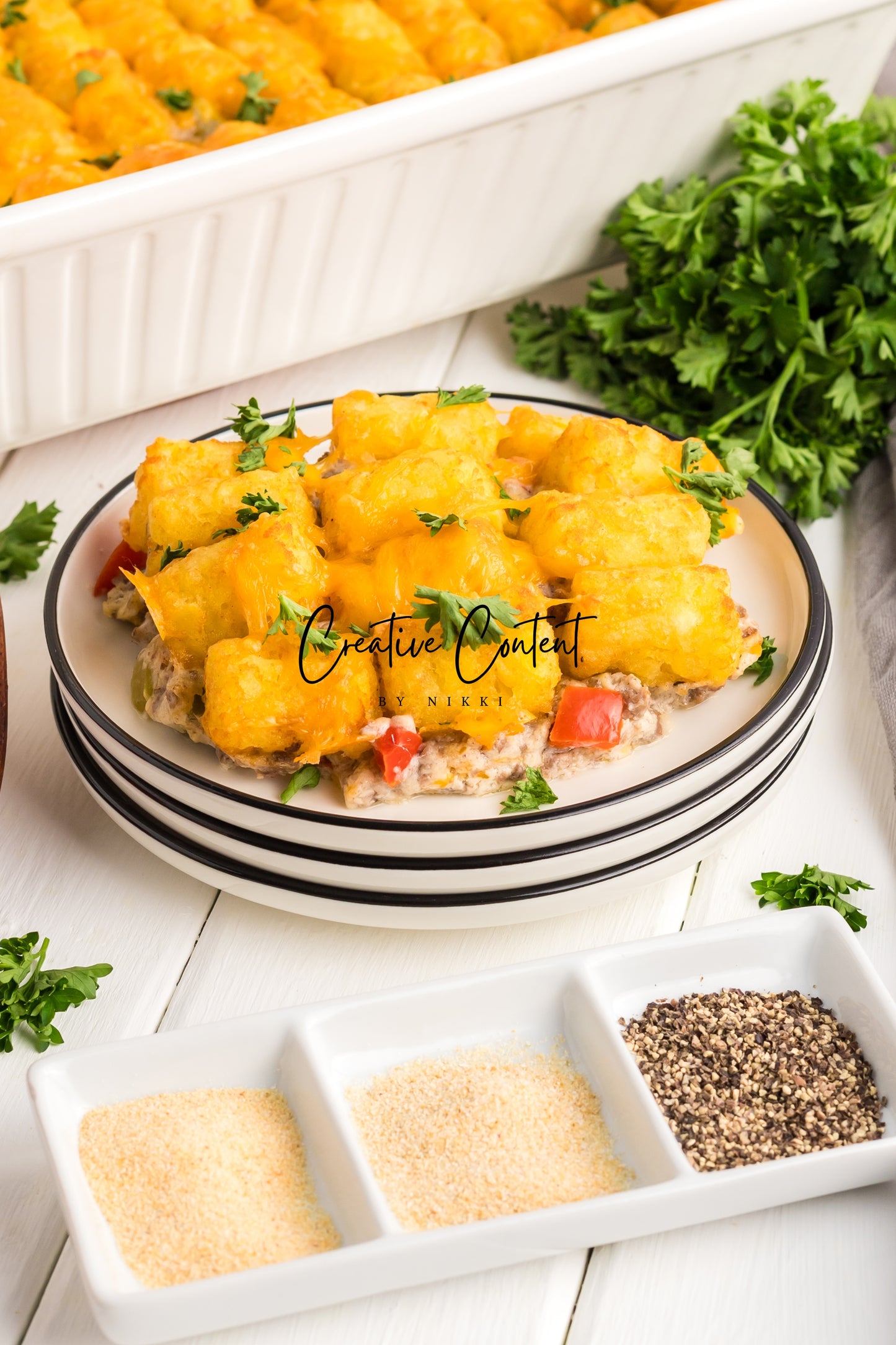Tater Tot Casserole  -  Set 2 of 2
