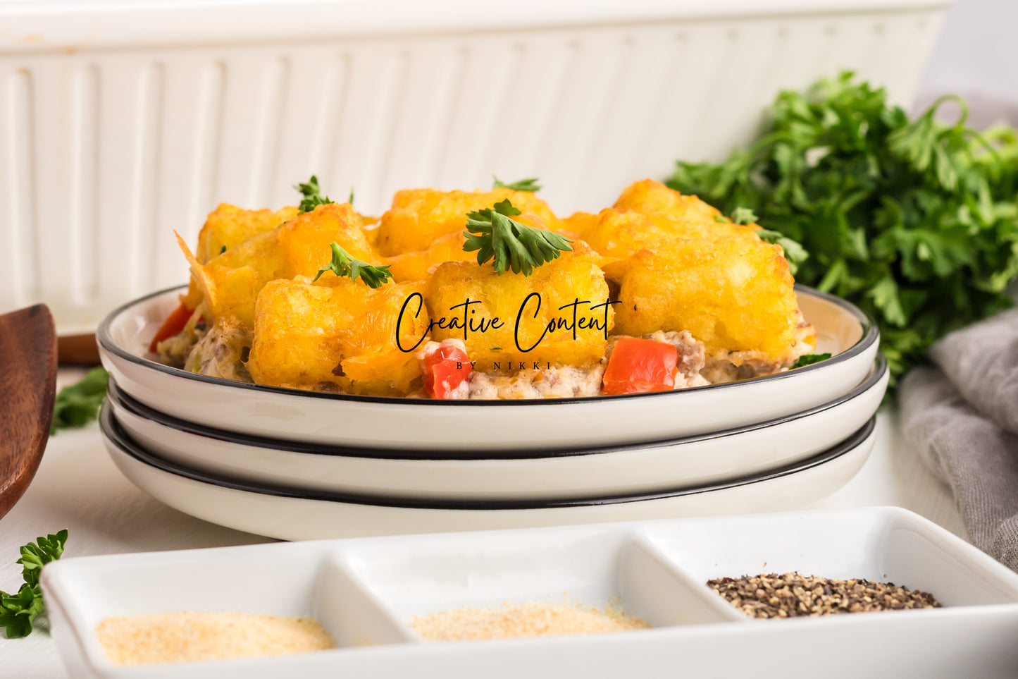 Tater Tot Casserole  -  Set 2 of 2
