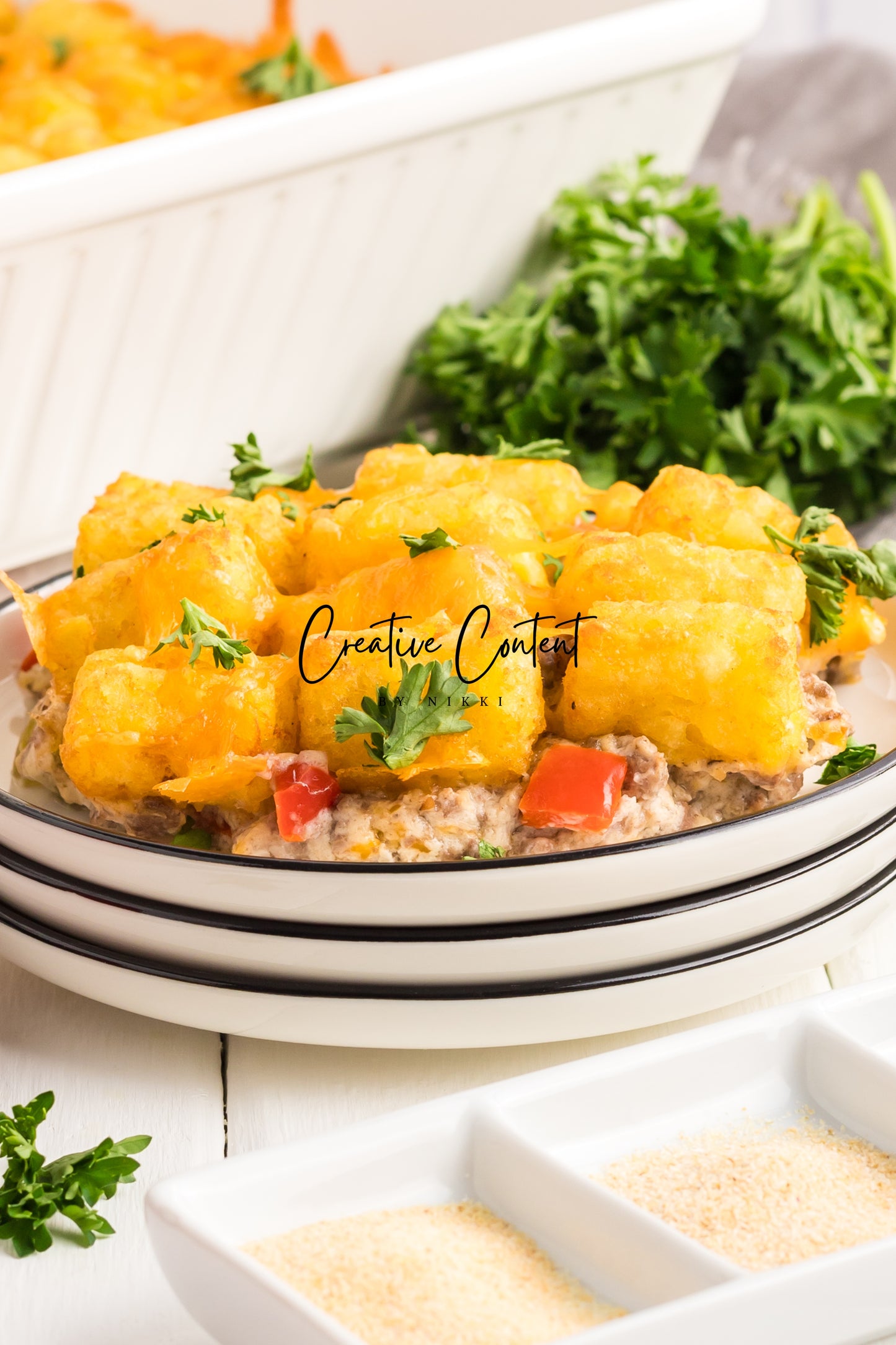 Tater Tot Casserole  -  Set 2 of 2