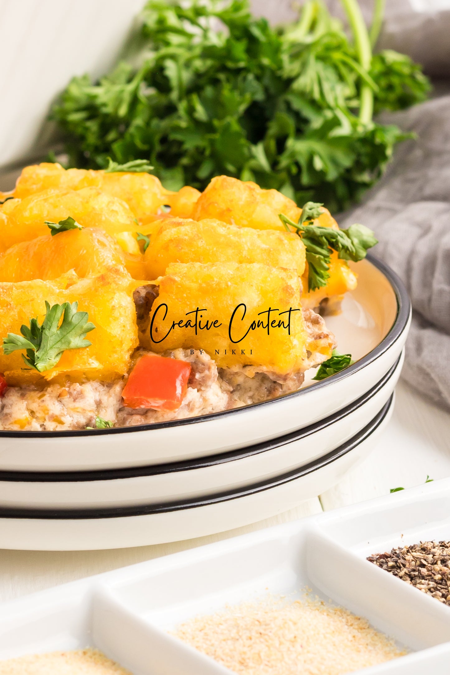 Tater Tot Casserole  -  Set 2 of 2