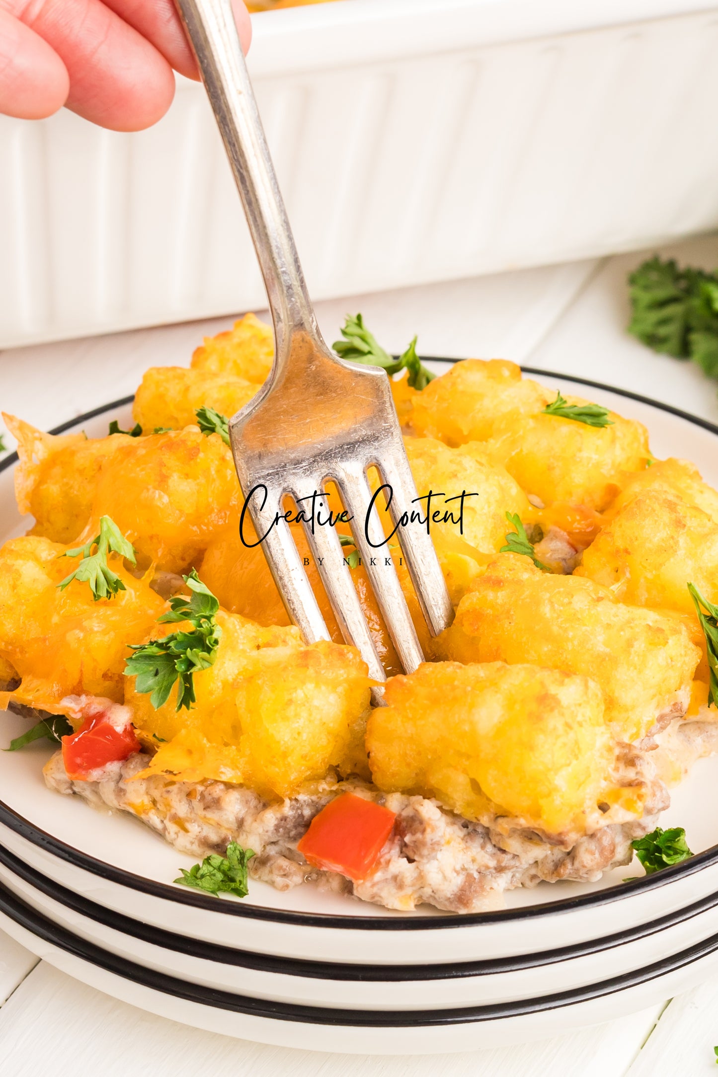 Tater Tot Casserole  -  Set 2 of 2