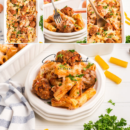 Easy Meatballs and Pasta Bake - Exclusive
