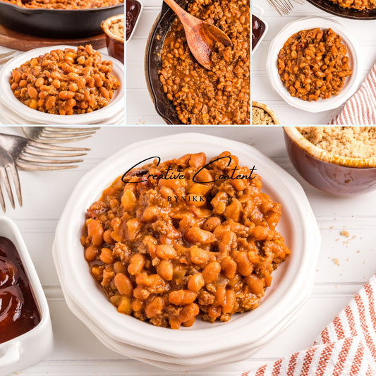 Baked Beans With Ground Beef  -  Set 2 of 2