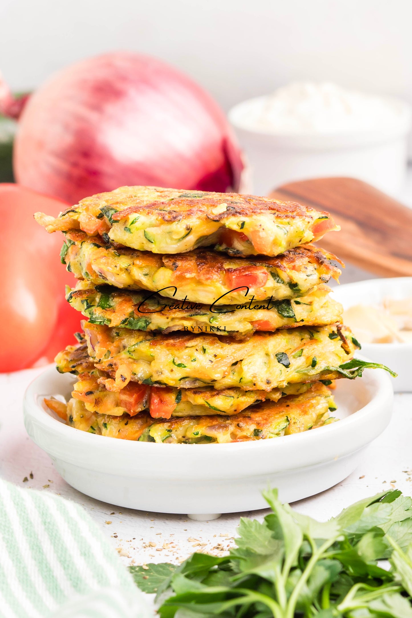 Cheesy Veggie Patties + Creamy Garlic Dip- Exclusive