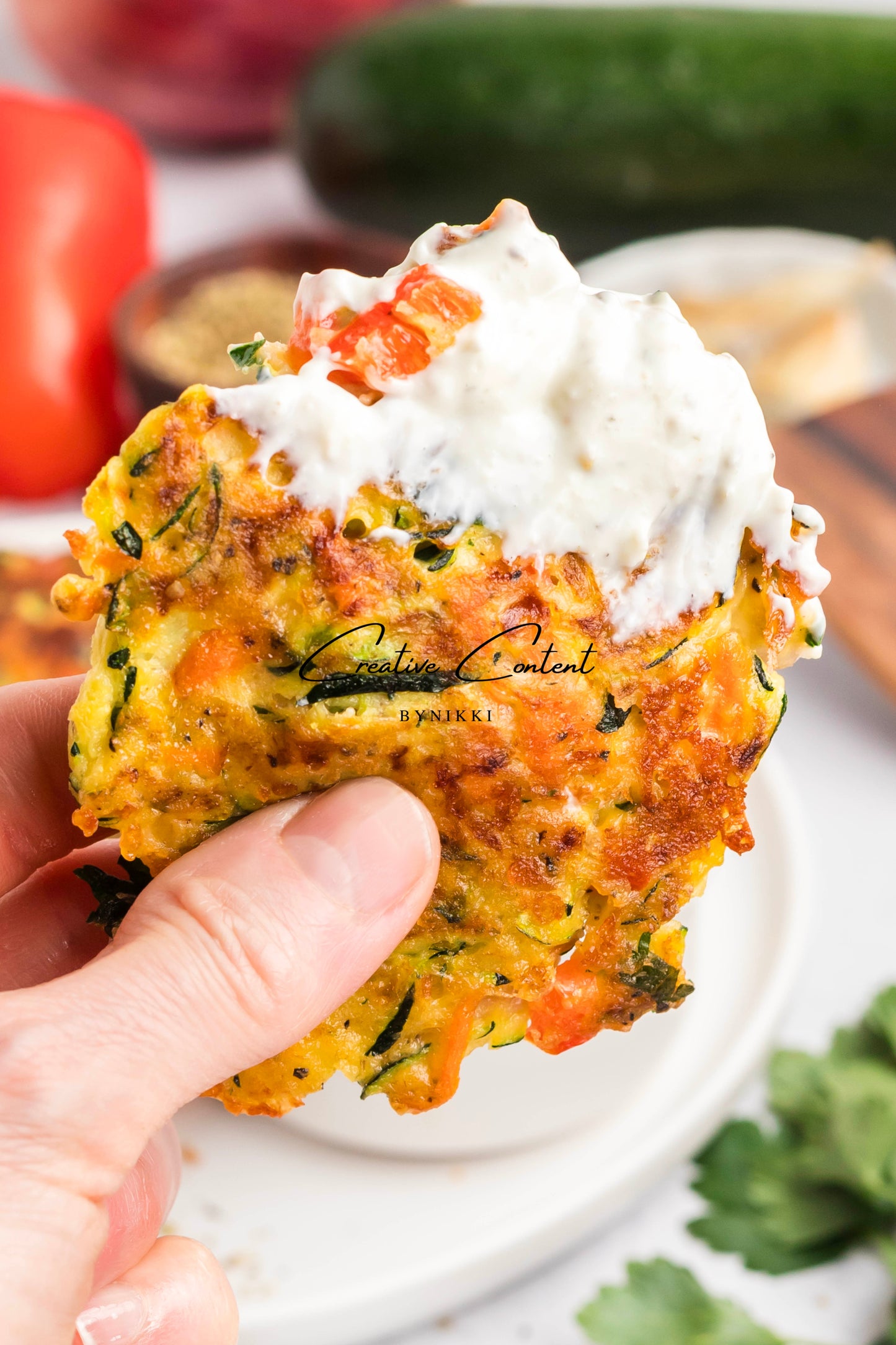 Cheesy Veggie Patties + Creamy Garlic Dip- Exclusive