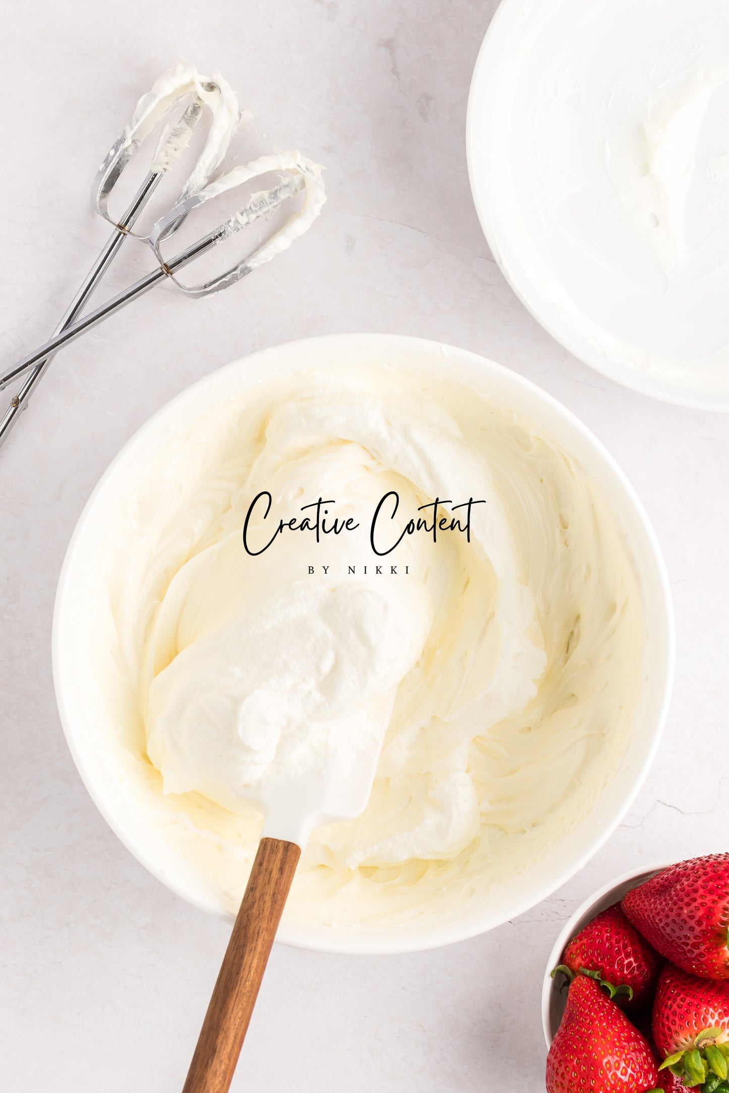 No Bake Strawberry Cheesecake Parfaits -  Set 2 of 2